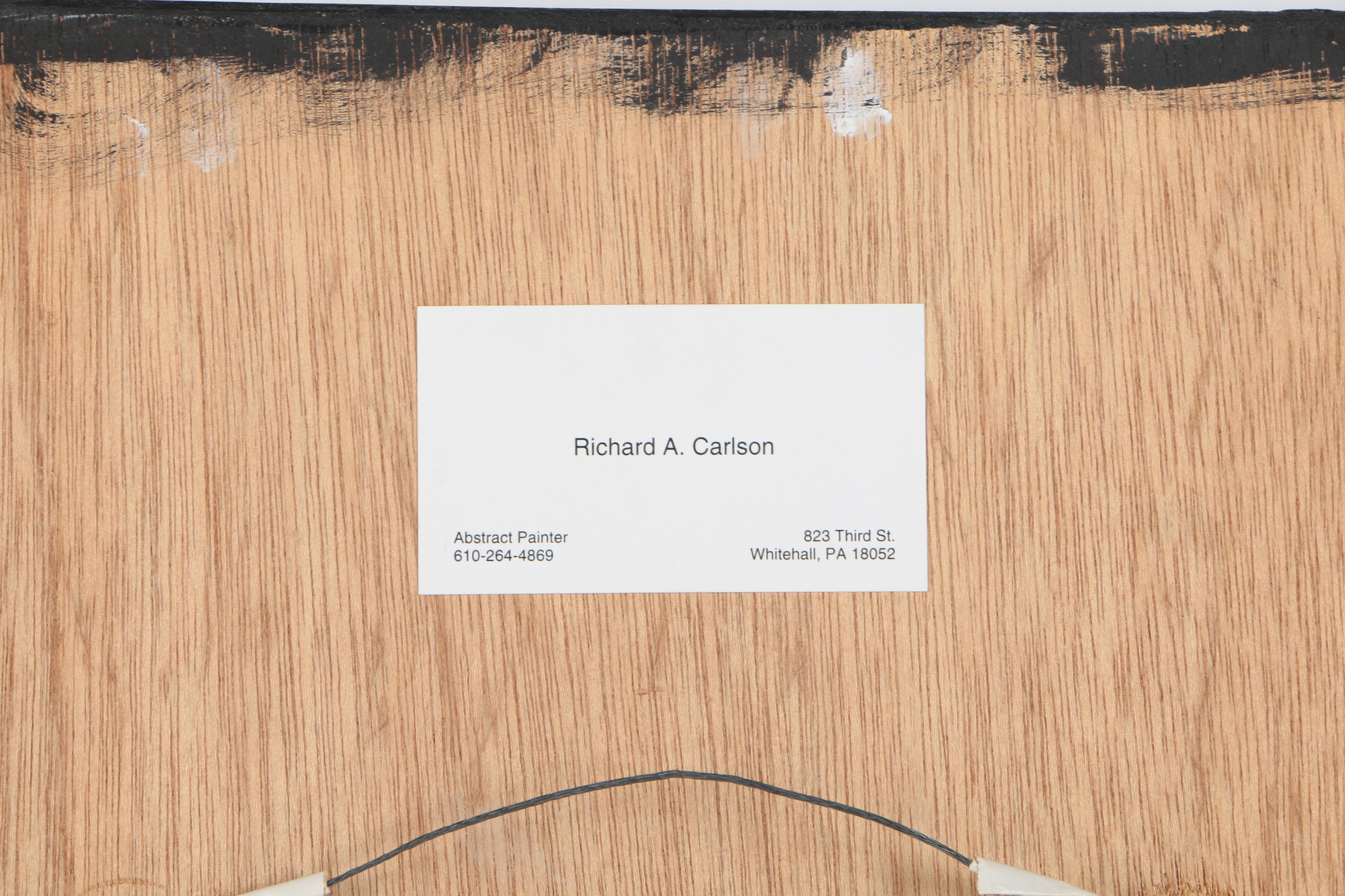 Richard A. Carlson Acrylic Over Gesso on Wood Panel "Earth Spirit II"