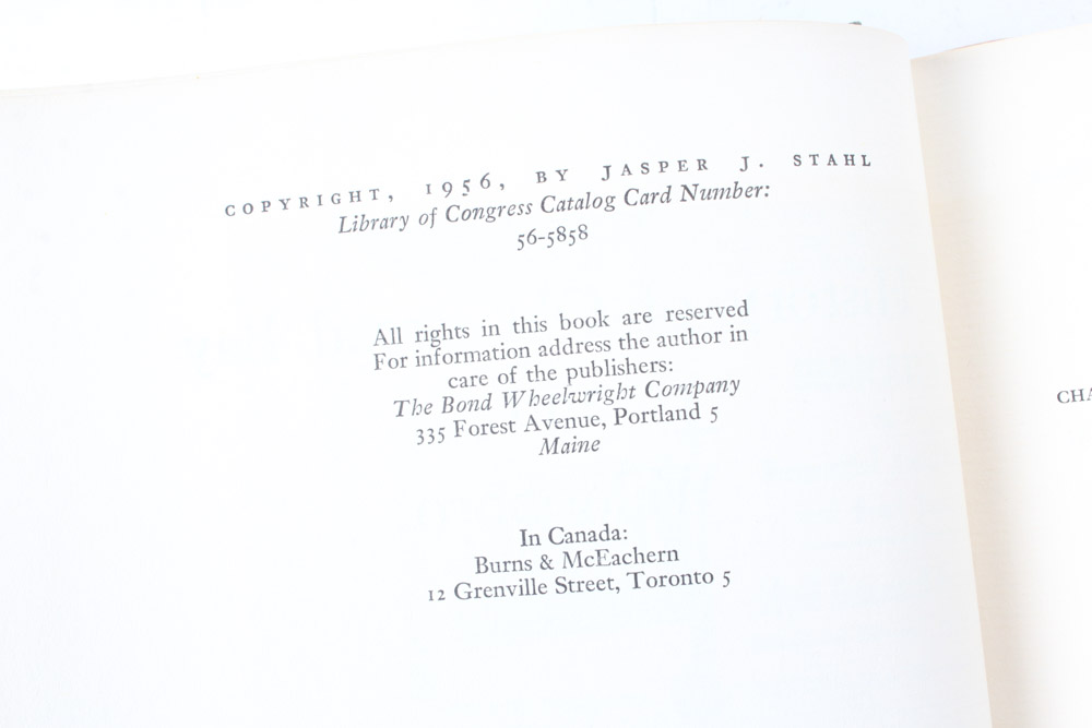 Jasper J. Stahl "History of Old Broad Bay and Waldoboro" Volumes I and II
