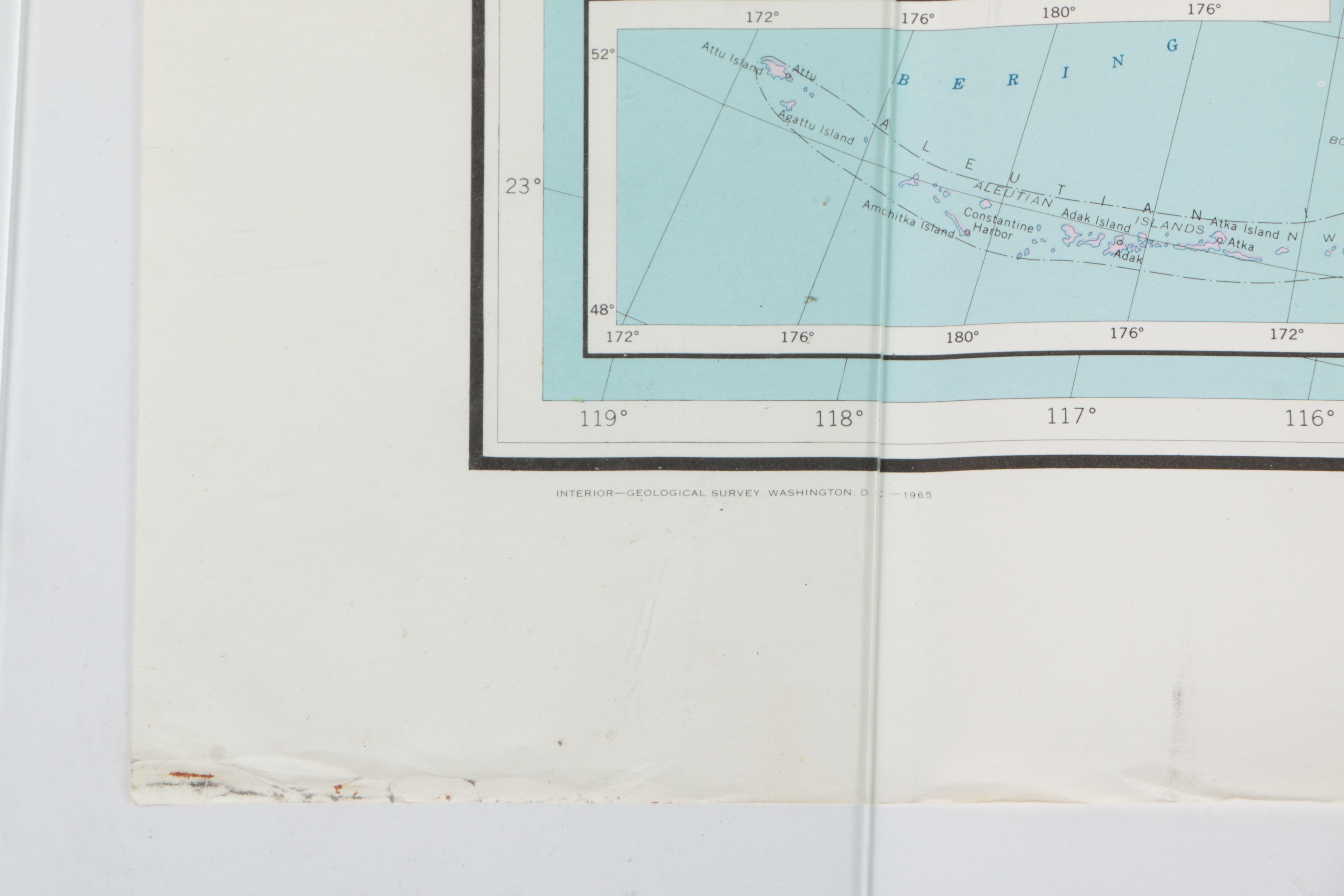 1964 Map of the United States With National Parks, Historical Boundaries and More