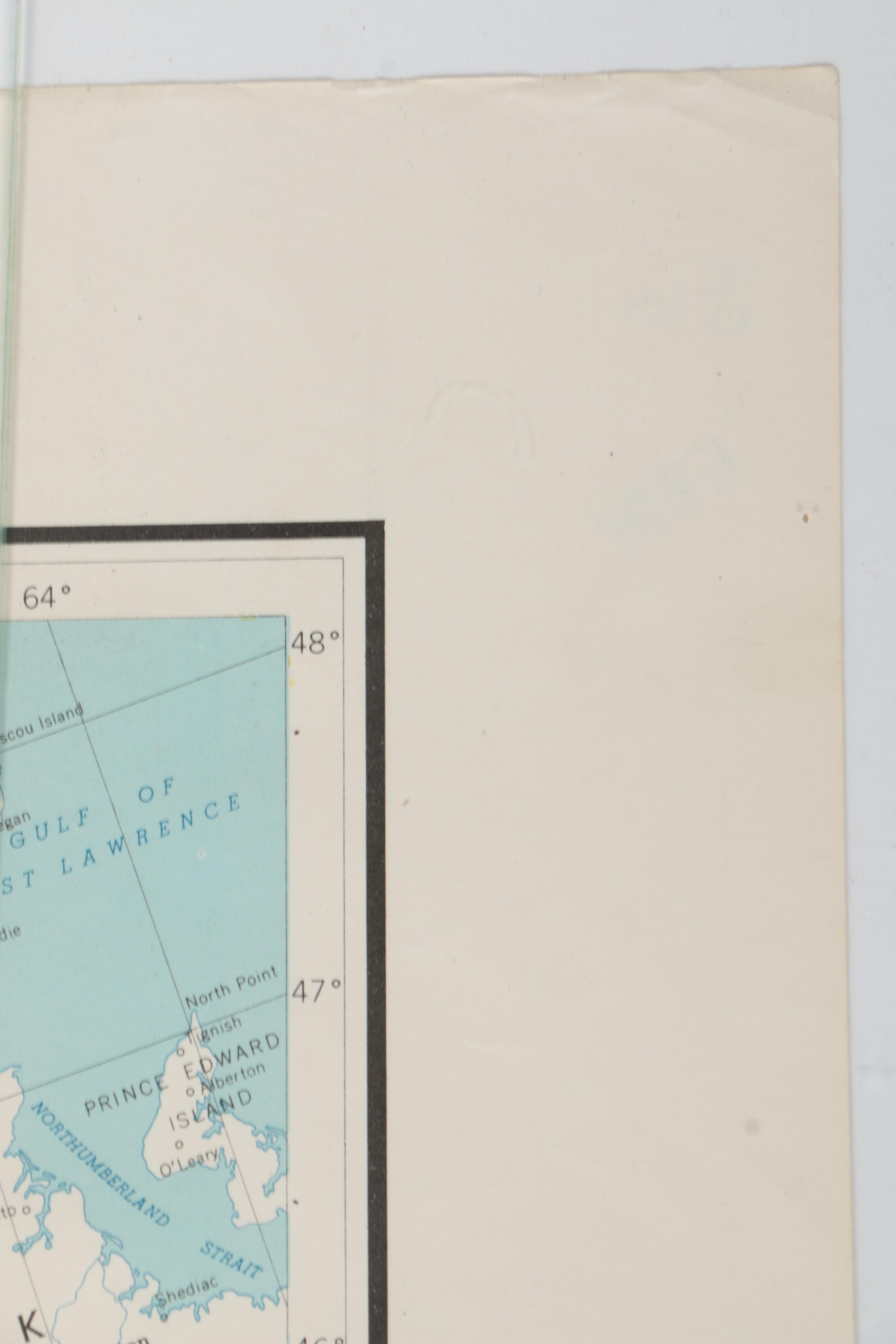 1964 Map of the United States With National Parks, Historical Boundaries and More