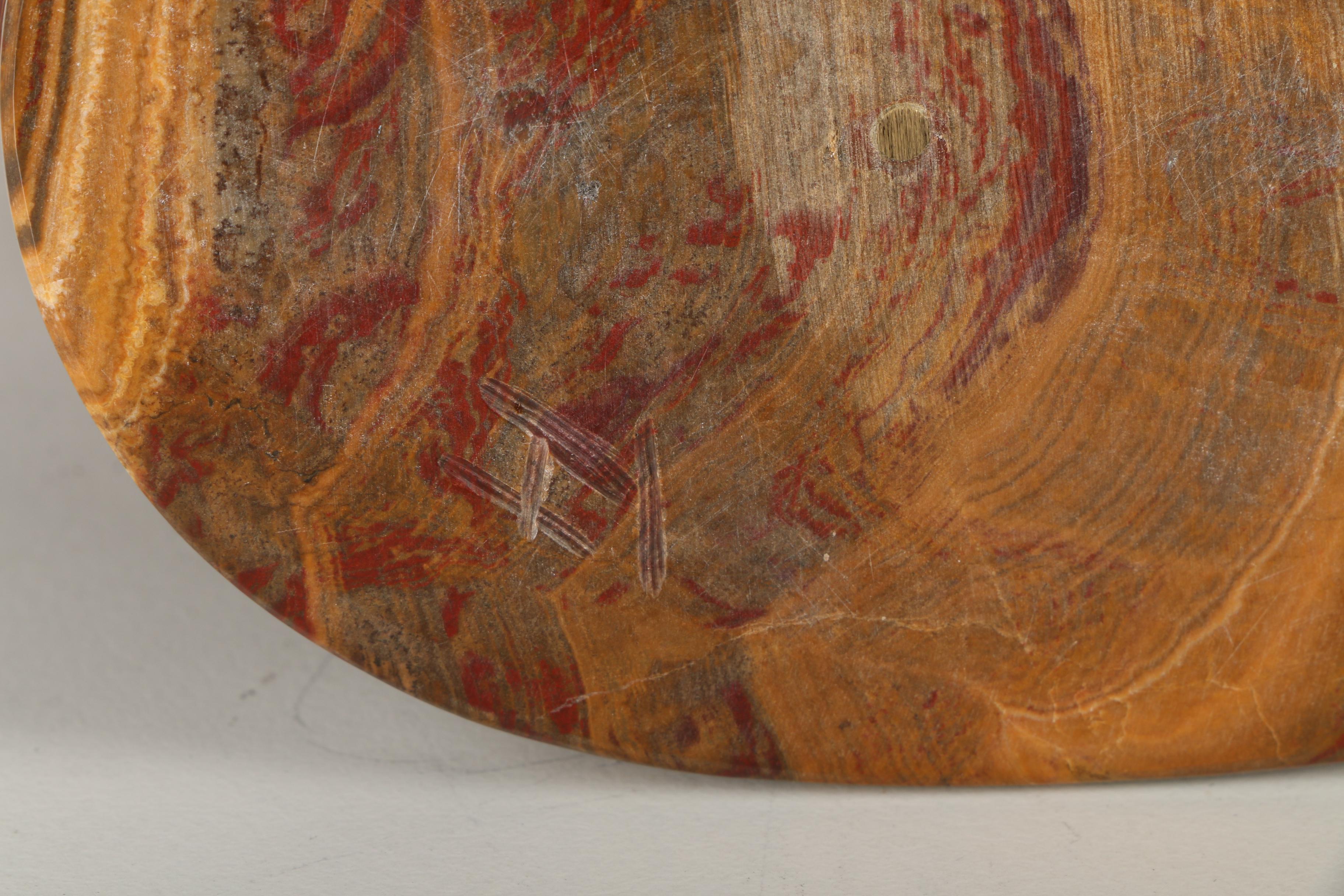 Zuni Native American-Inspired Carved Agate Bear Fetish