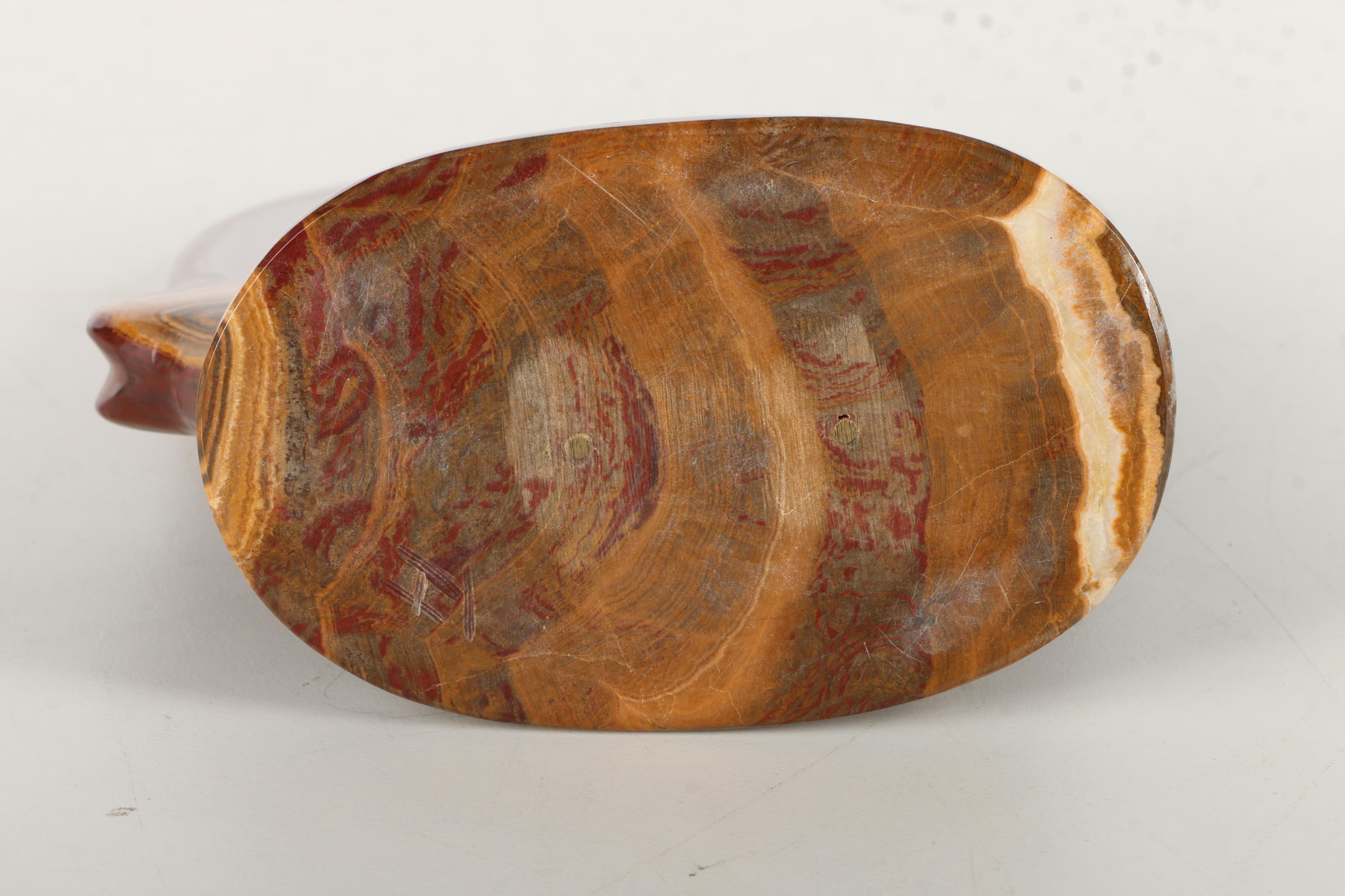 Zuni Native American-Inspired Carved Agate Bear Fetish