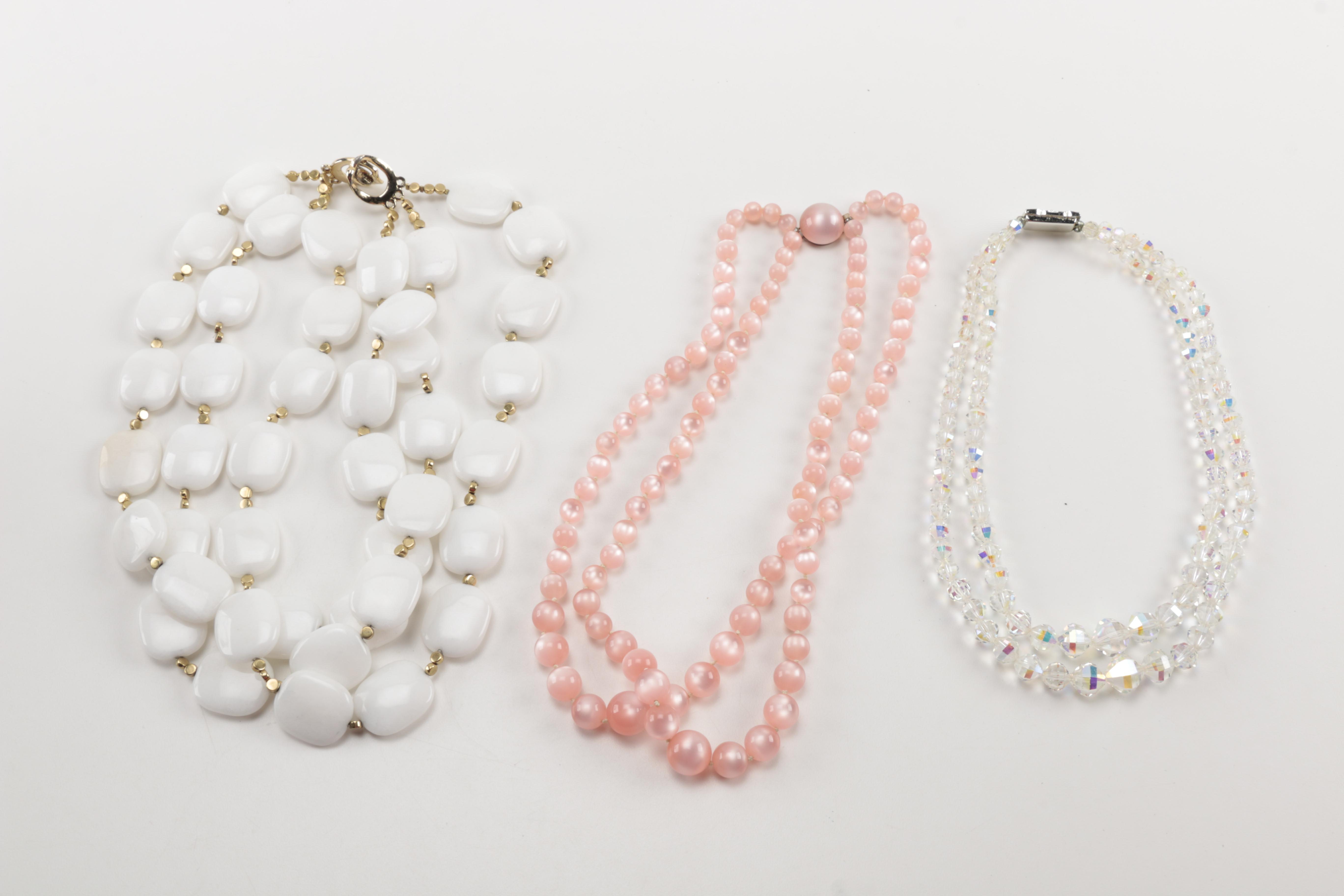 Assorted Costume Jewelry and Compacts