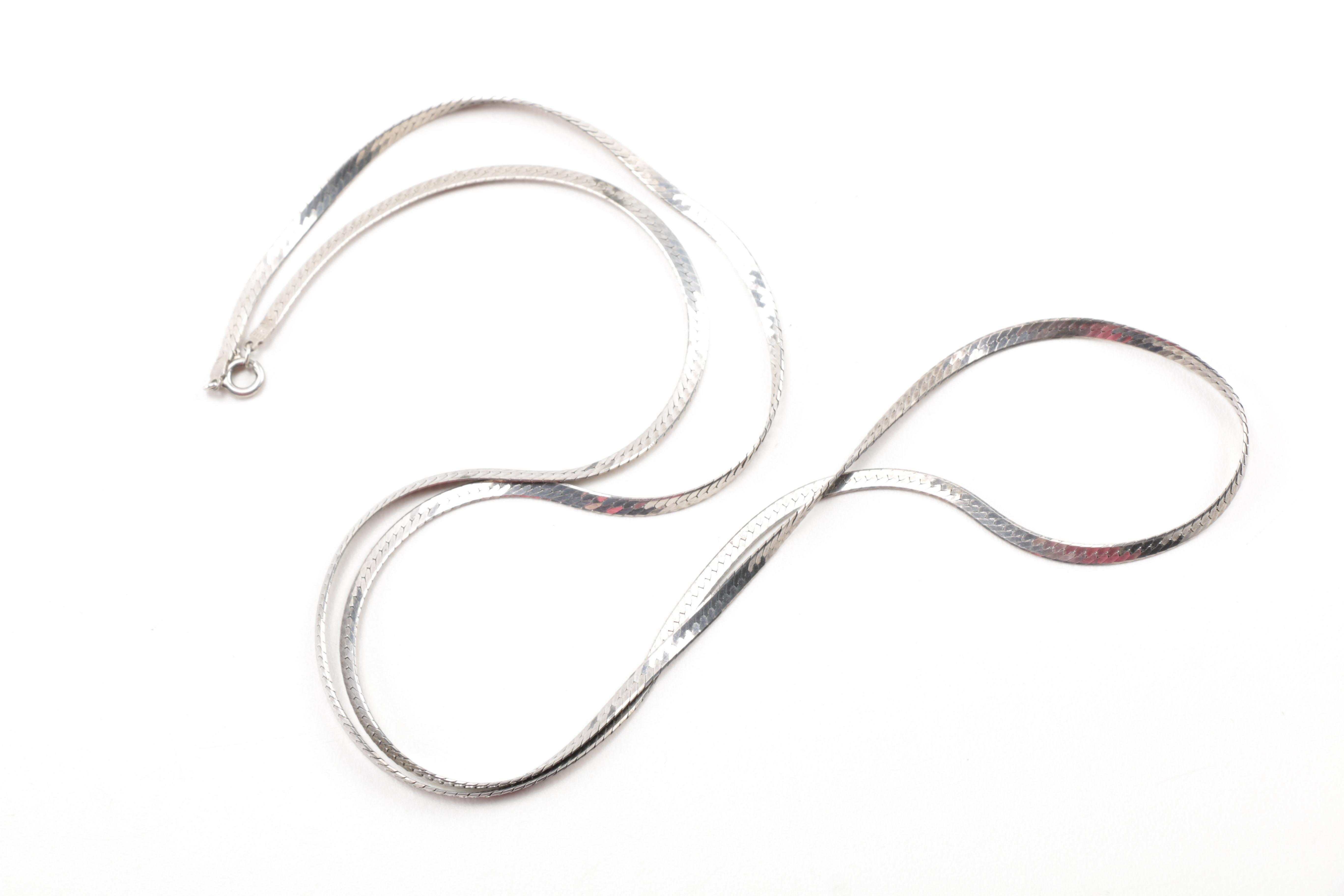 Assorted Sterling Silver Necklaces