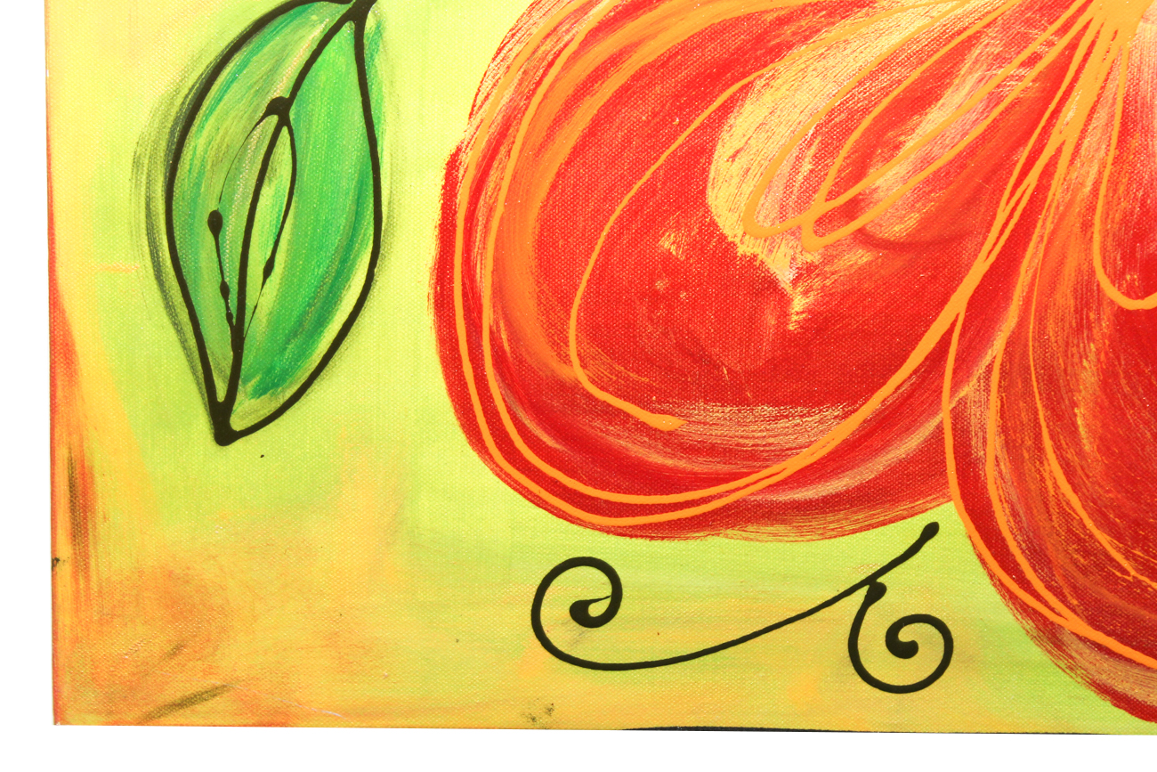 Original Alexa McNeill Acrylic Painting "Red Poppy"