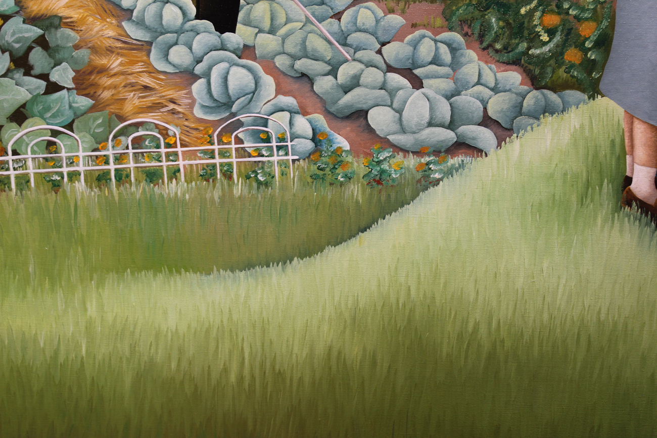 Original Caroline Jennings Oil Painting "Shutesbury Garden"