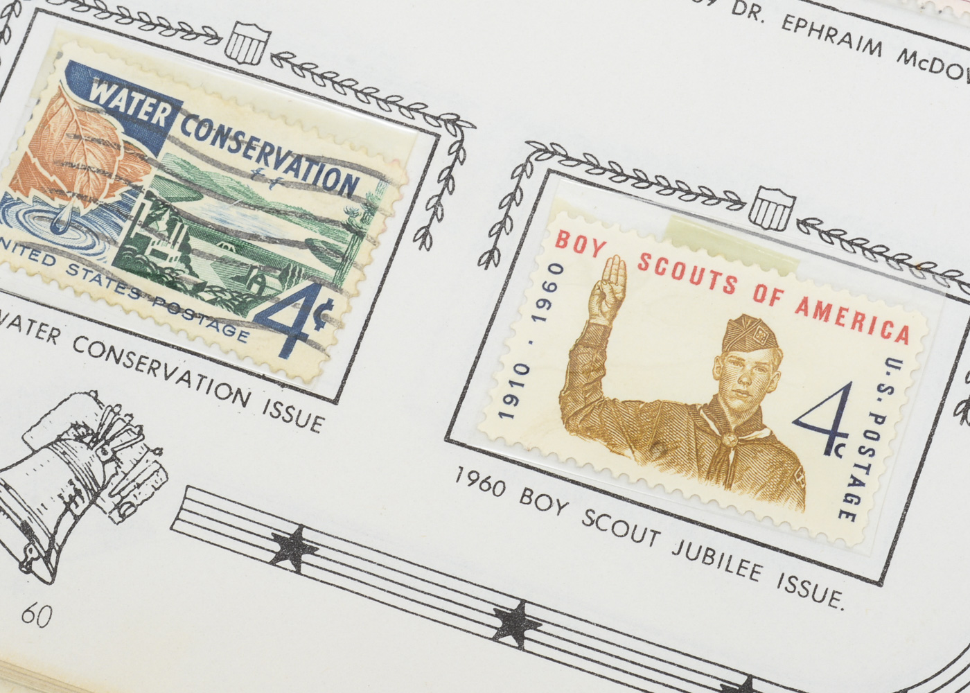 The Jefferson United States Stamp Album with Stamps