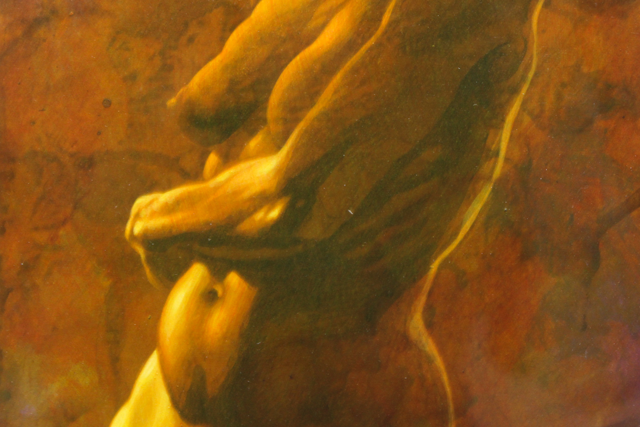 Original George Kozmon Acrylic Painting "Female 18"