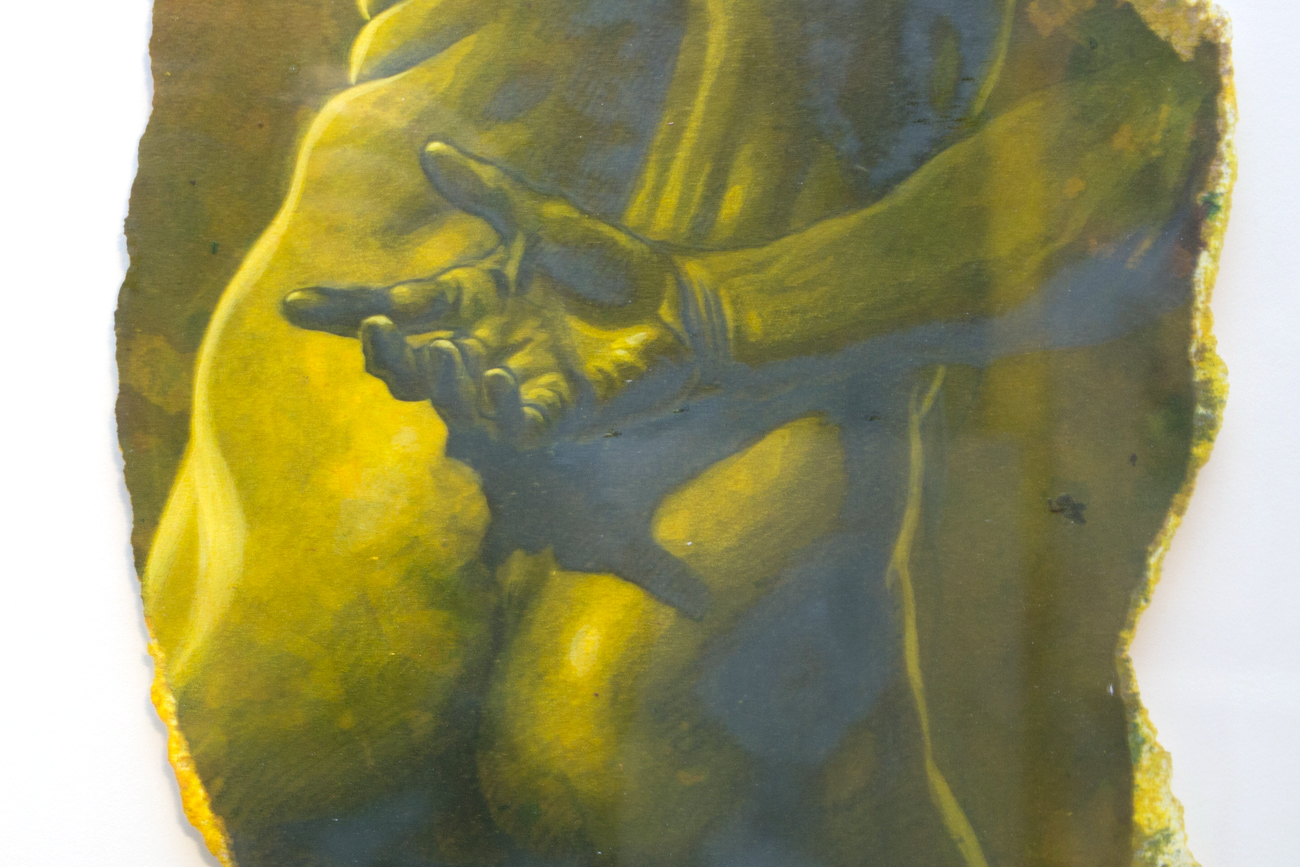 Original George Kozmon Acrylic Painting "Male 20"