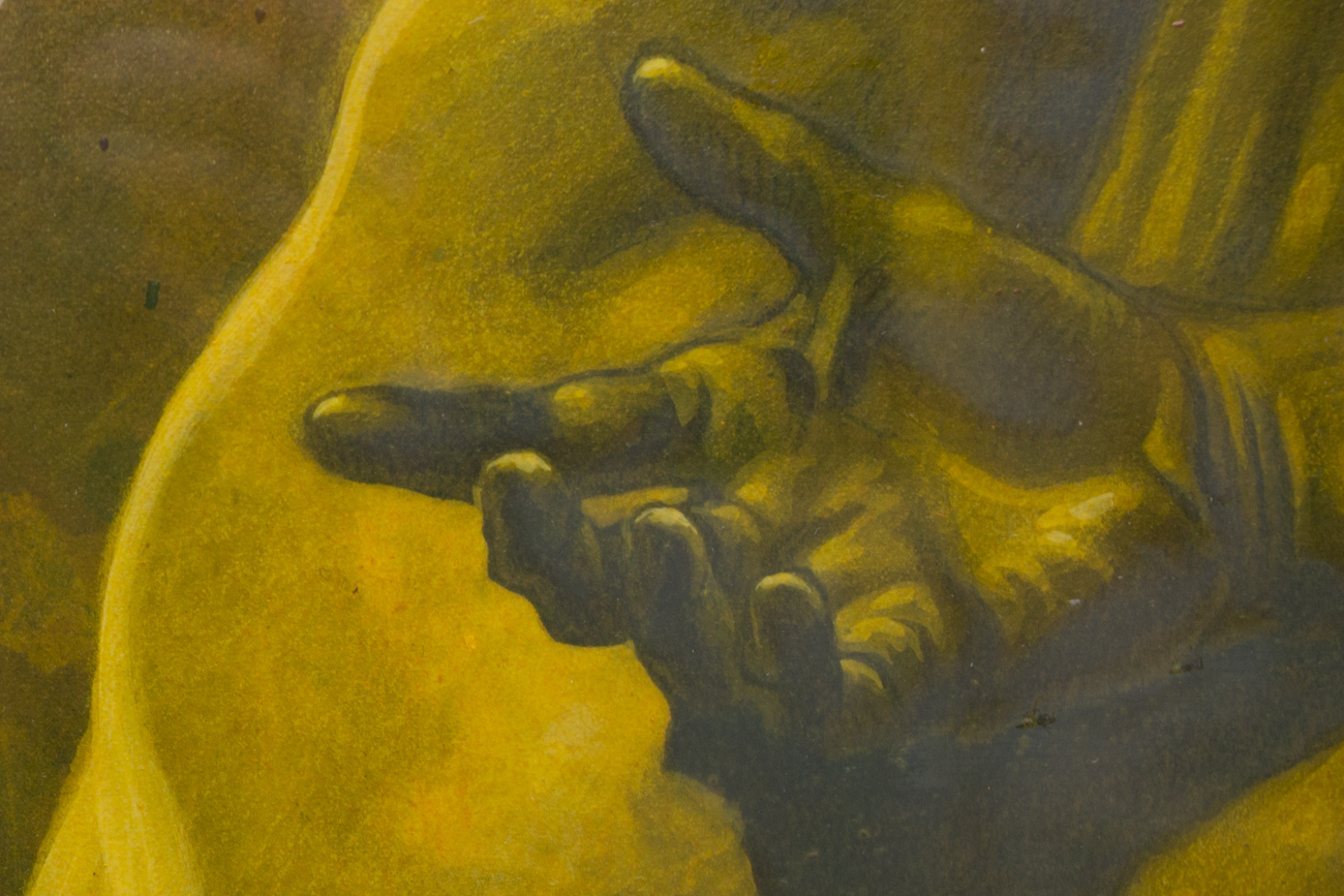 Original George Kozmon Acrylic Painting "Male 20"