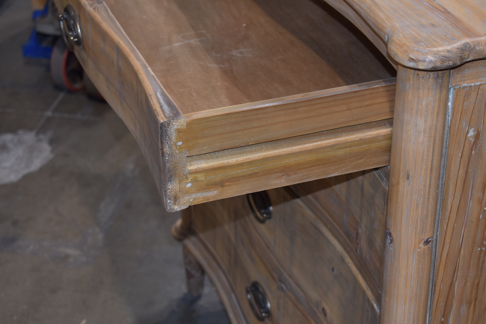 Serpentine-Front Chest With Four Drawers