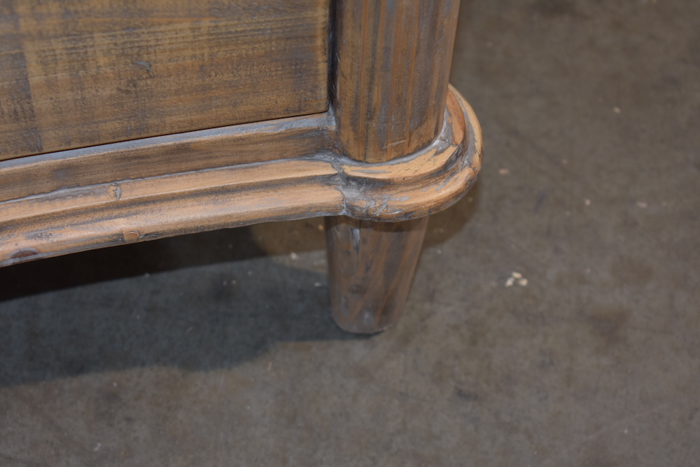 Serpentine-Front Chest With Four Drawers