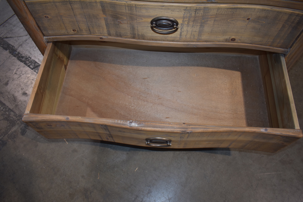 Serpentine-Front Chest With Four Drawers