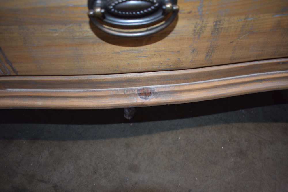 Serpentine-Front Chest With Four Drawers