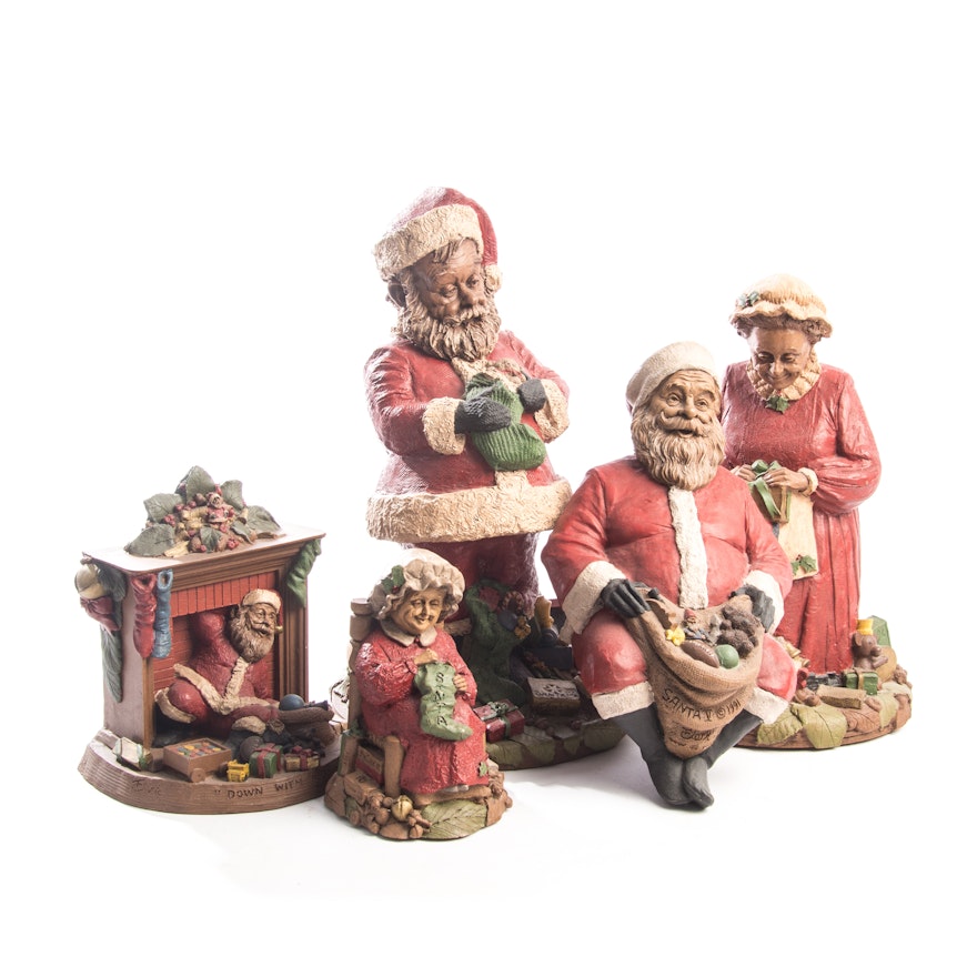 Tom Clark Santa and Mrs. Claus Figurines