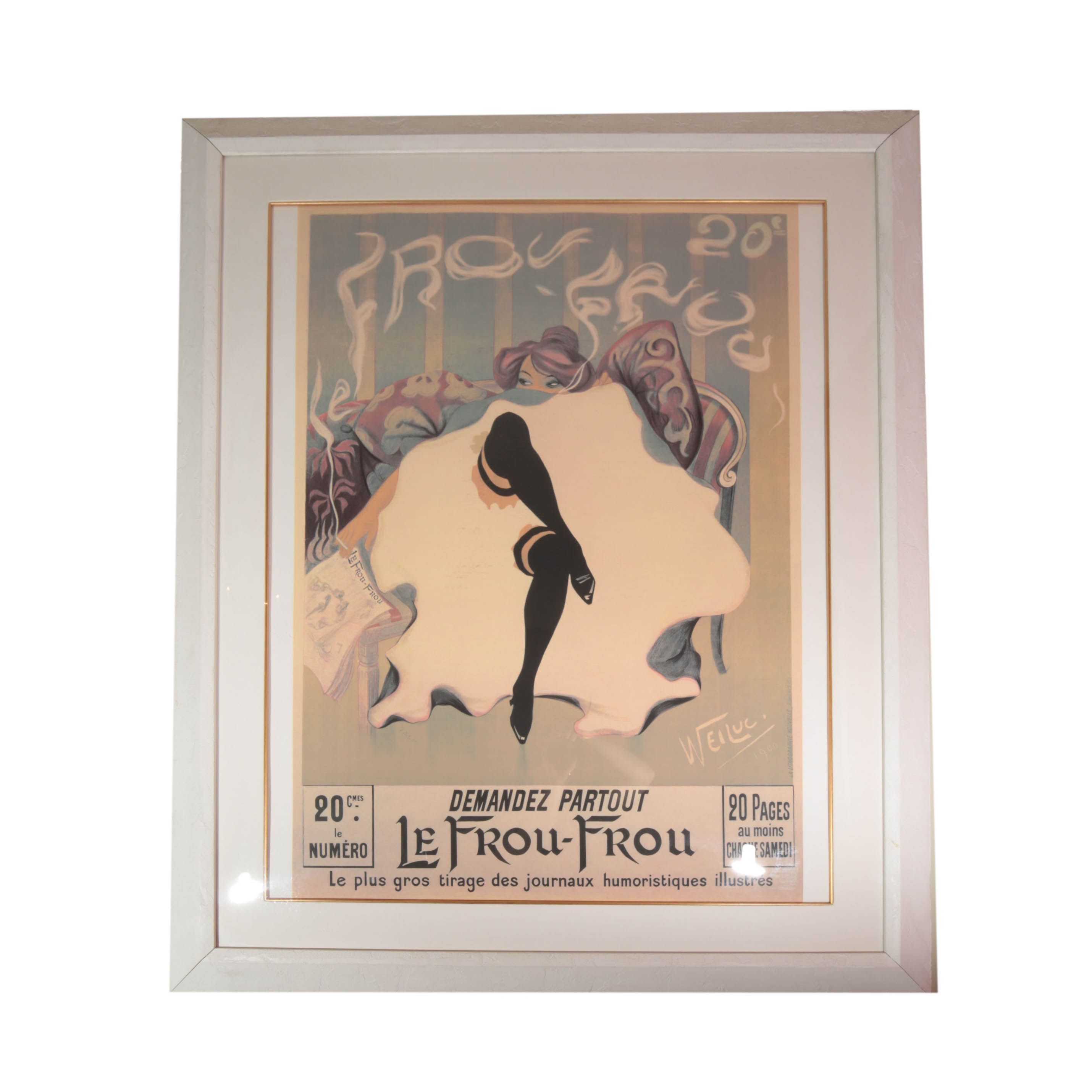 Large "Le Frou Frou" French Advertisement Reproduction Print