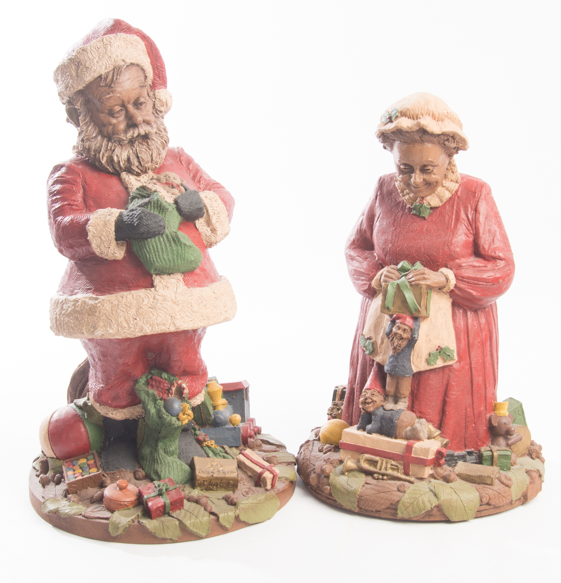 Tom Clark Santa and Mrs. Claus Figurines