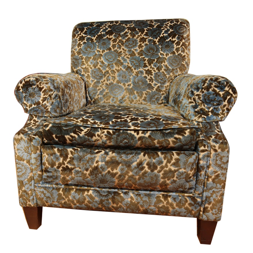National Upholstery Co. Floral Armchair