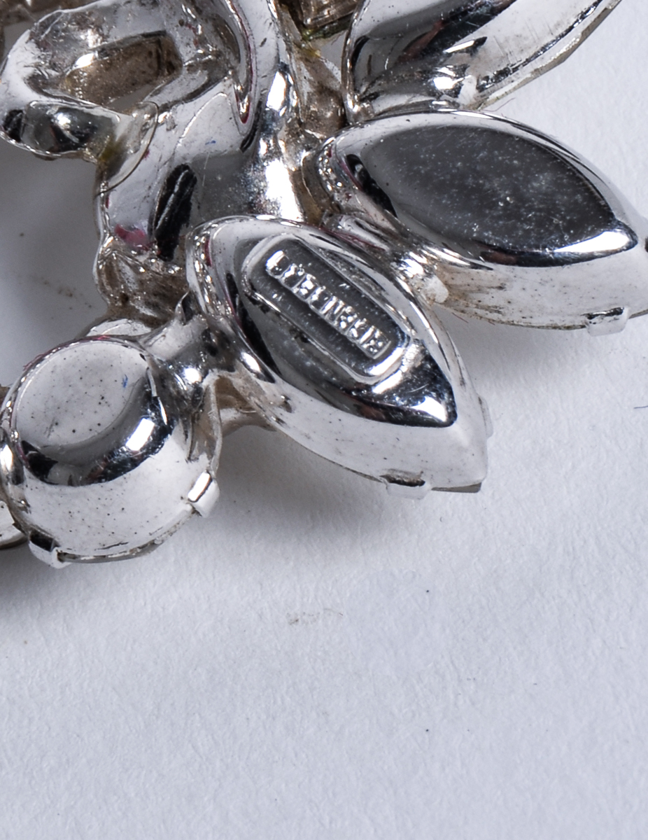Vintage Eisenberg Rhinestone Costume Brooch