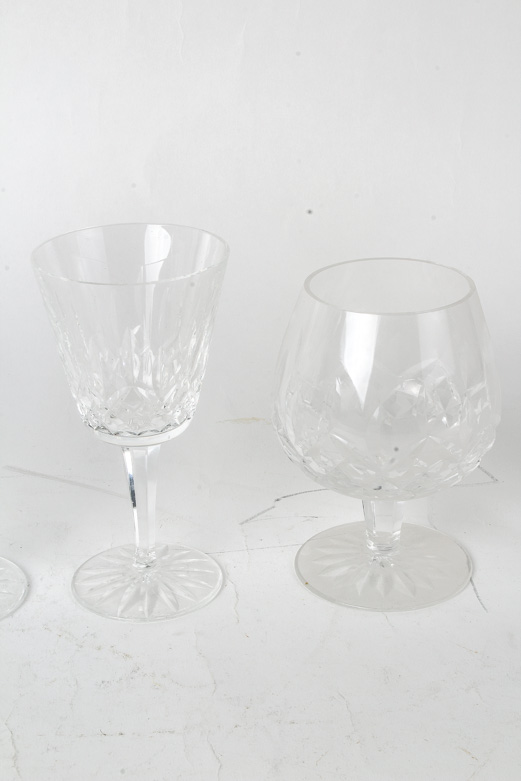 Set of Waterford Crystal "Lismore" Barware