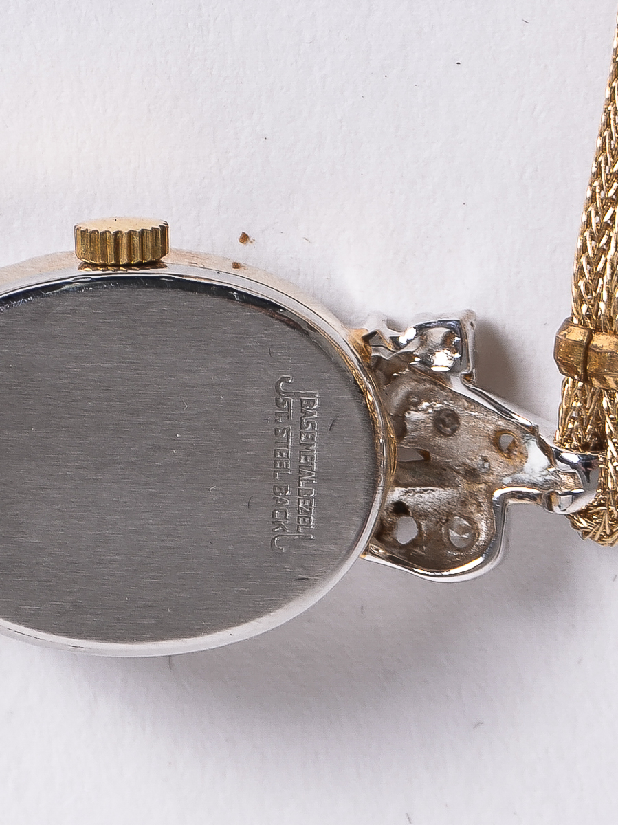 Vintage Nicolet Diamond Watch with Gold Filled Strap