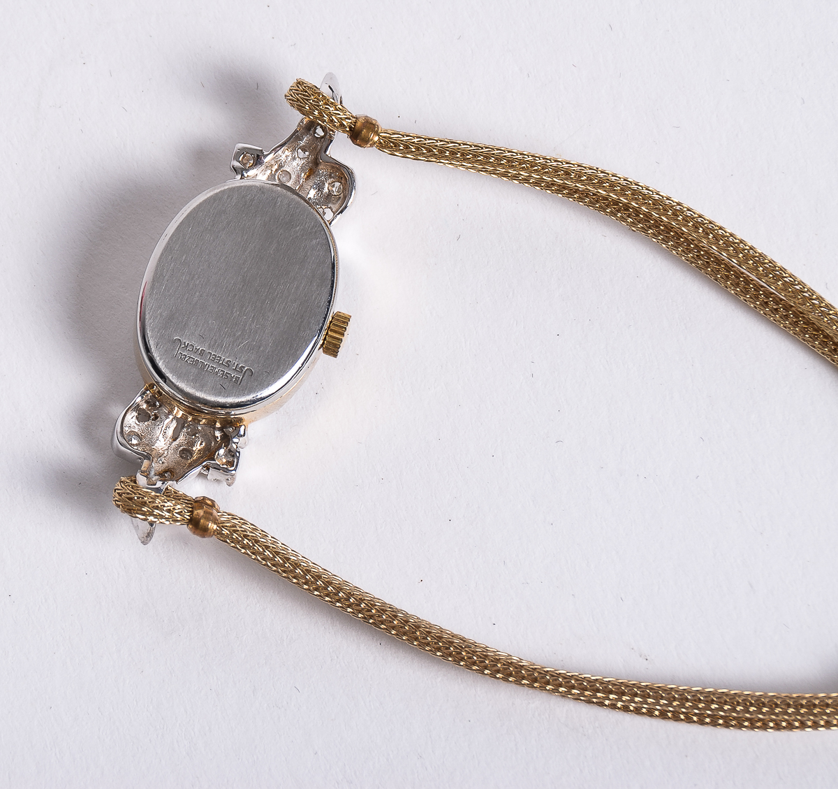 Vintage Nicolet Diamond Watch with Gold Filled Strap