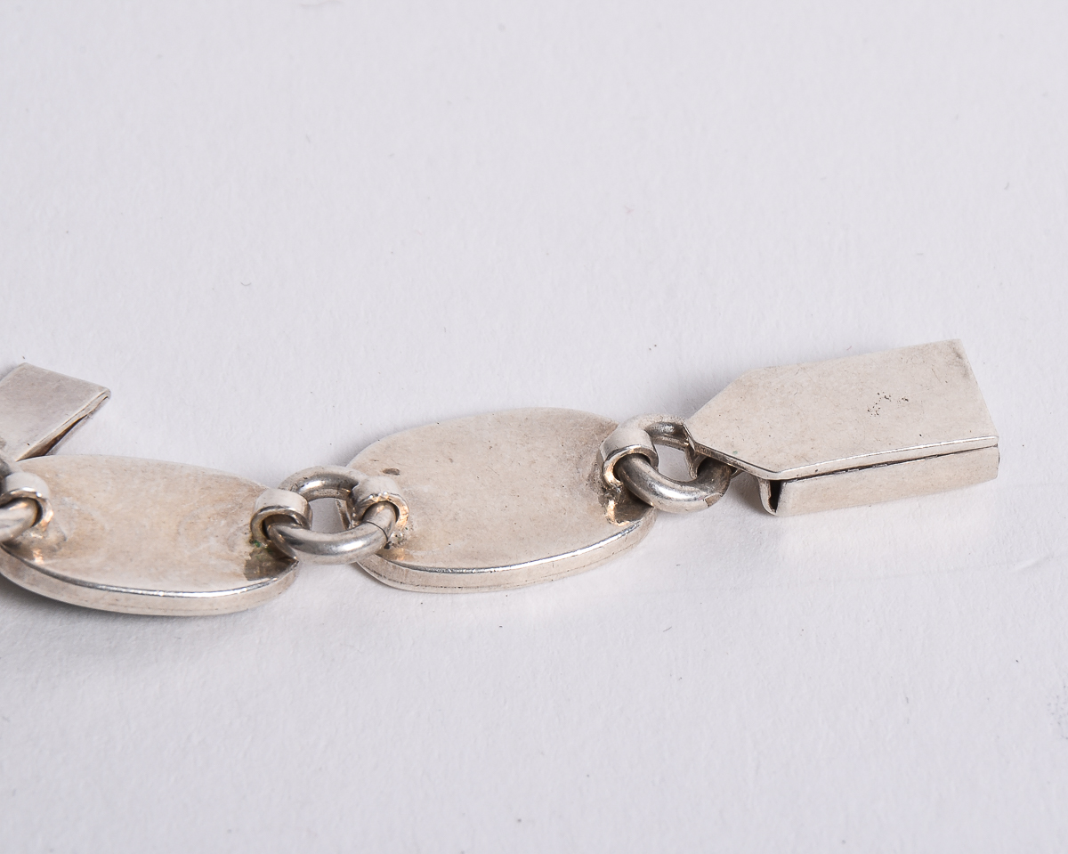 Sterling Silver and Inlaid Malachite Demi Parure