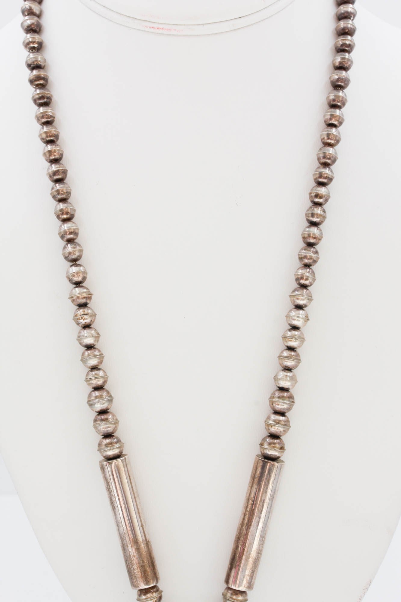 Navajo C. Draper Sterling Silver Variscite Pendant Necklace