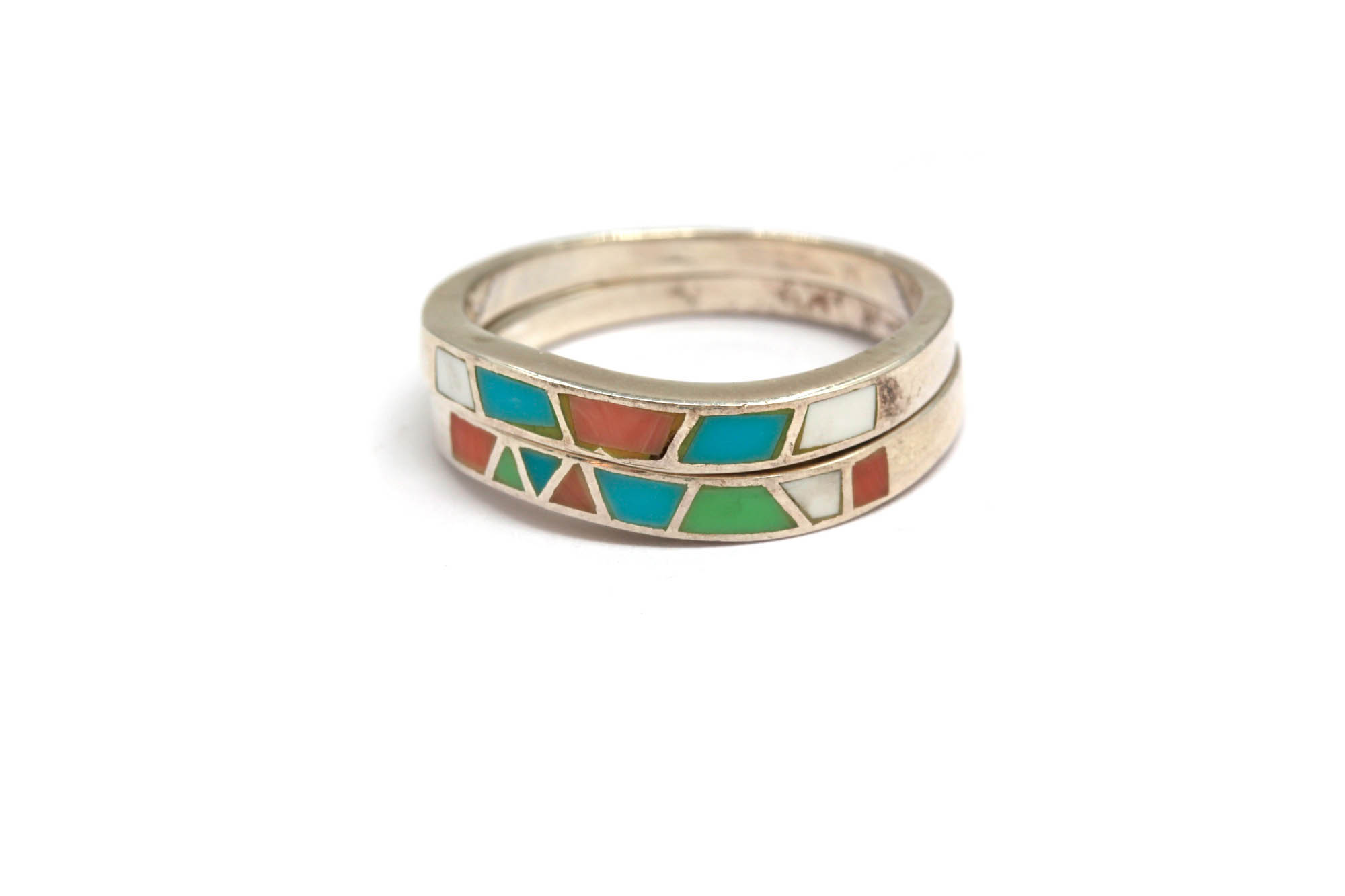 Sterling Silver Enamel Bands
