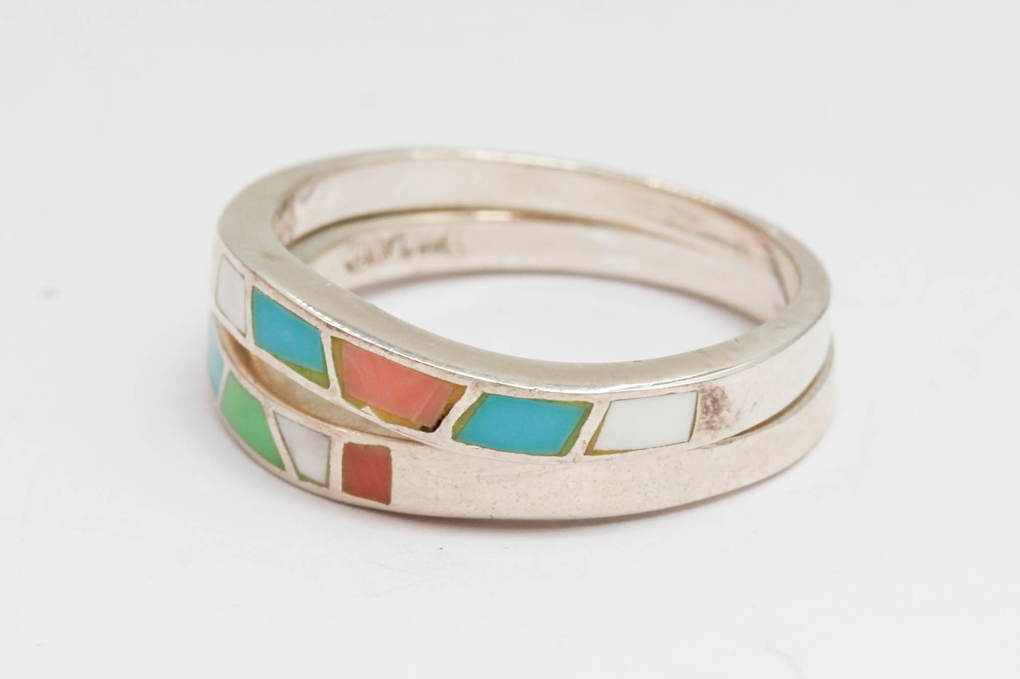 Sterling Silver Enamel Bands