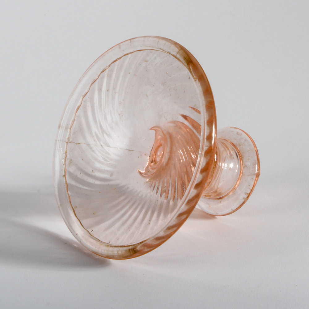 Collection of Pink Depression Glass Candle Holders