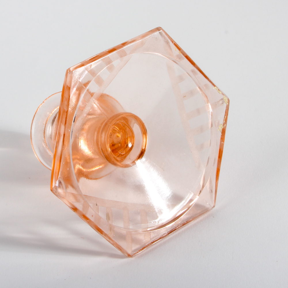 Collection of Pink Depression Glass Candle Holders