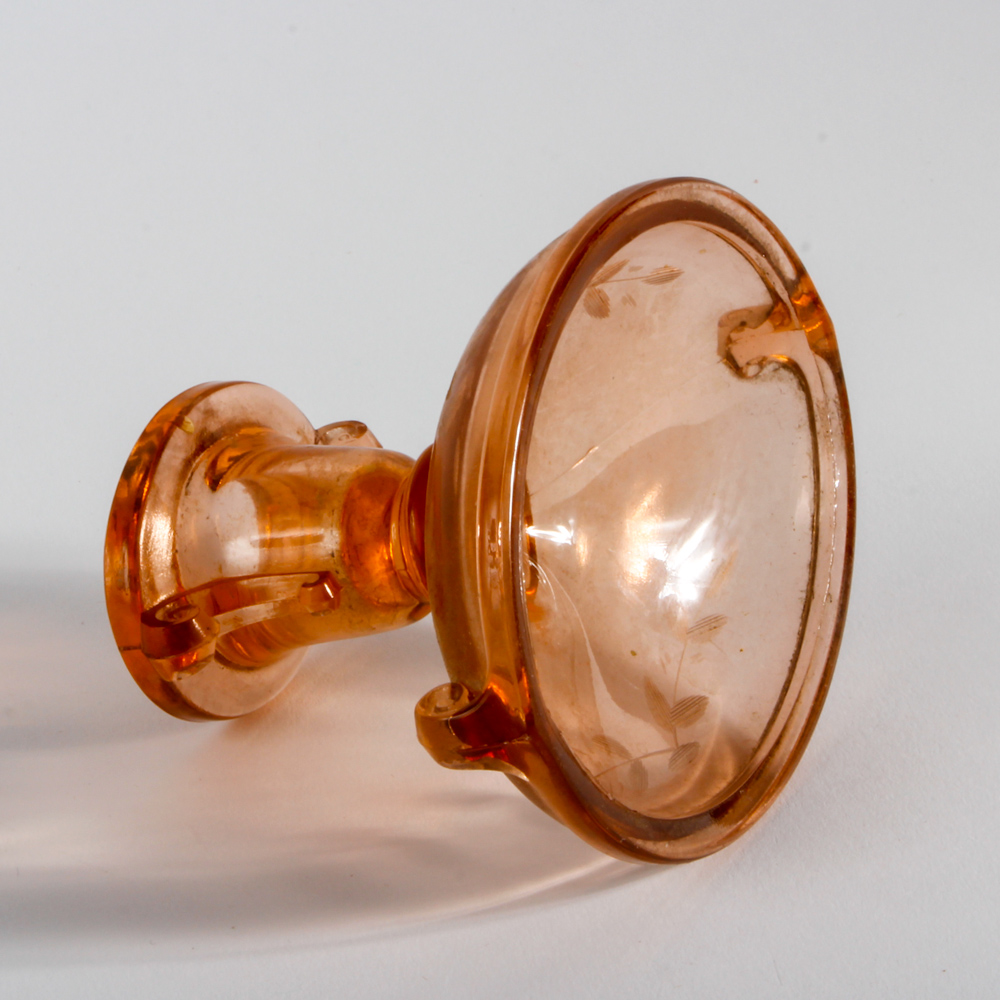 Collection of Pink Depression Glass Candle Holders