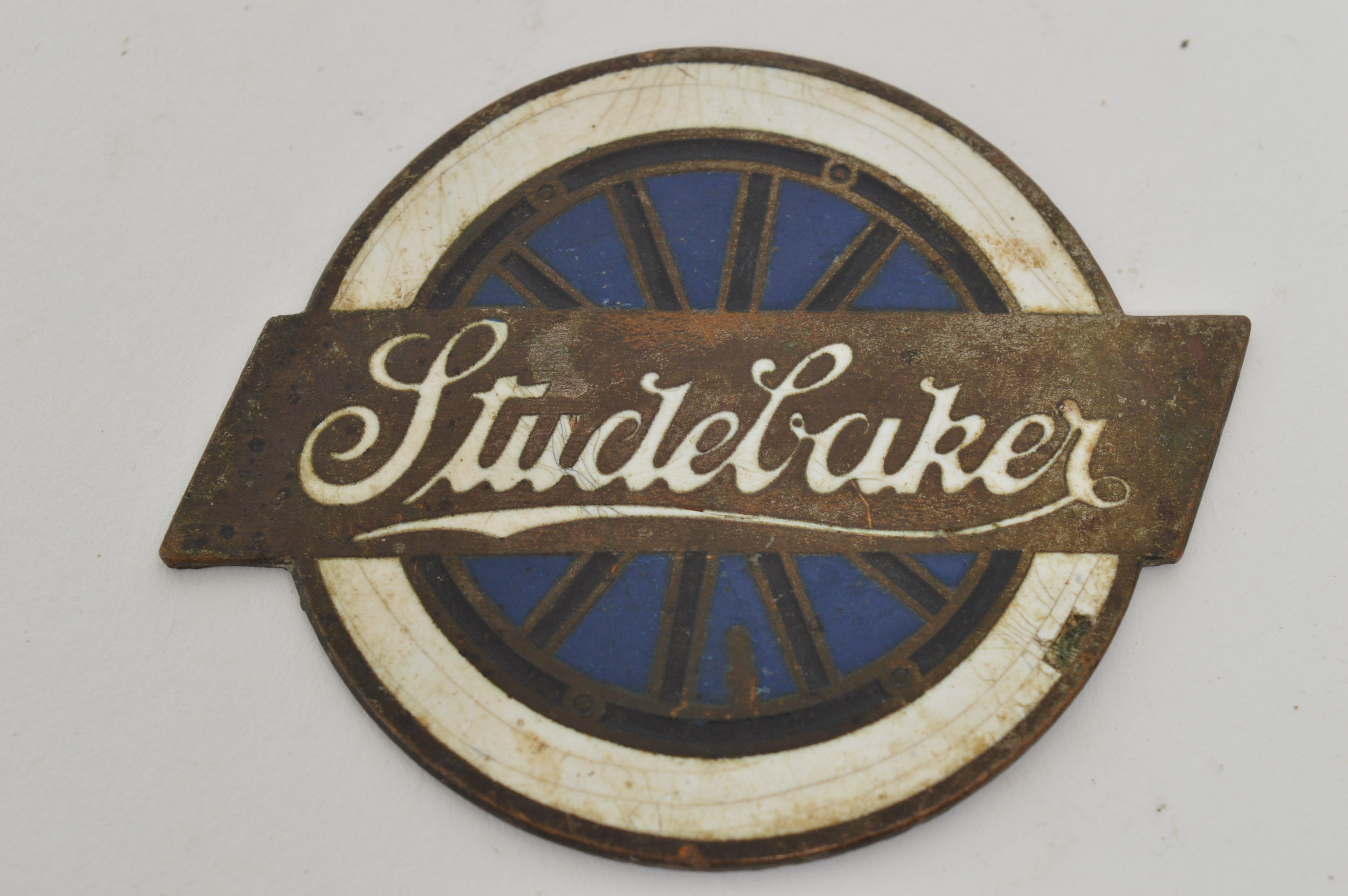 Vintage Enameled Studebaker Decal