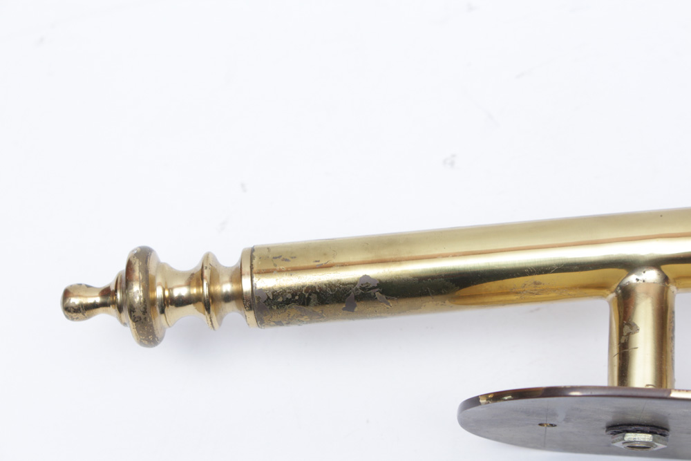 Art Nouveau Calla Lily Brass and Glass Sconce