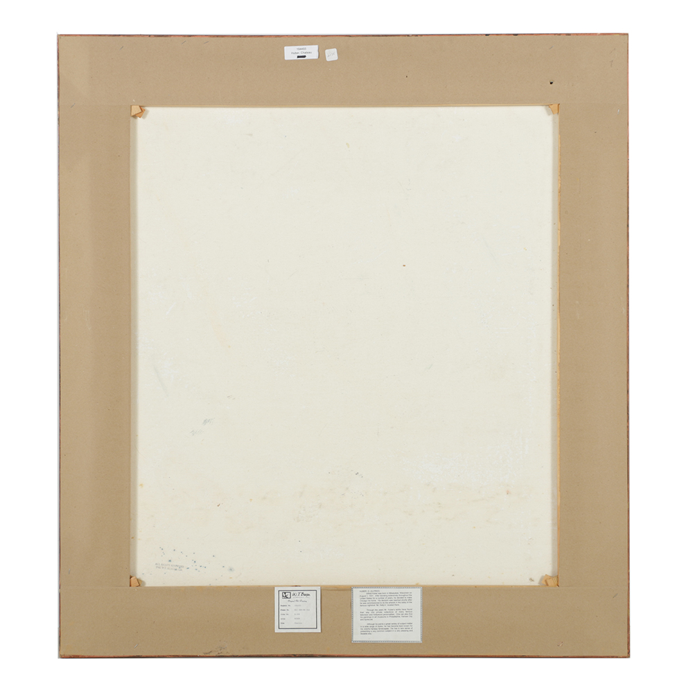 Alfred Huber Acrylic Painting on Canvas "Chateau"