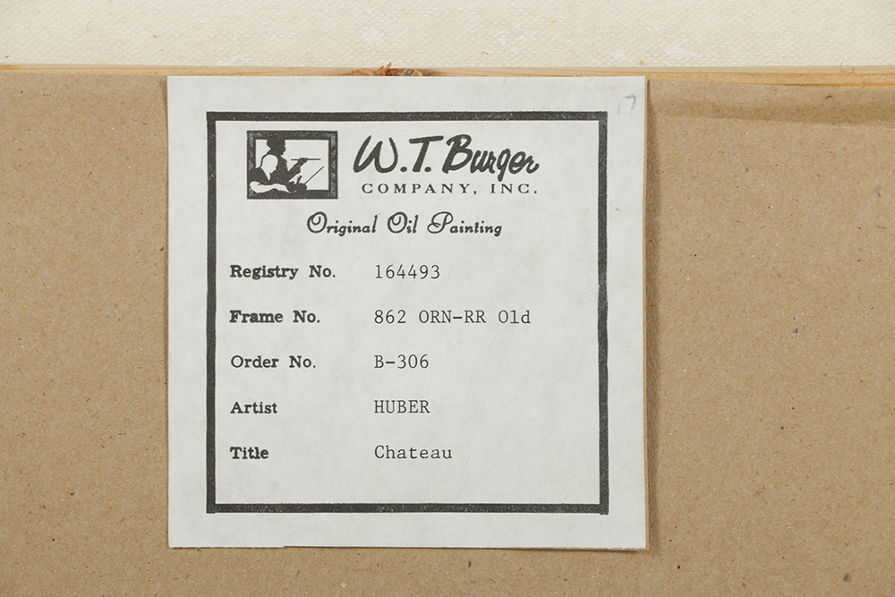 Alfred Huber Acrylic Painting on Canvas "Chateau"