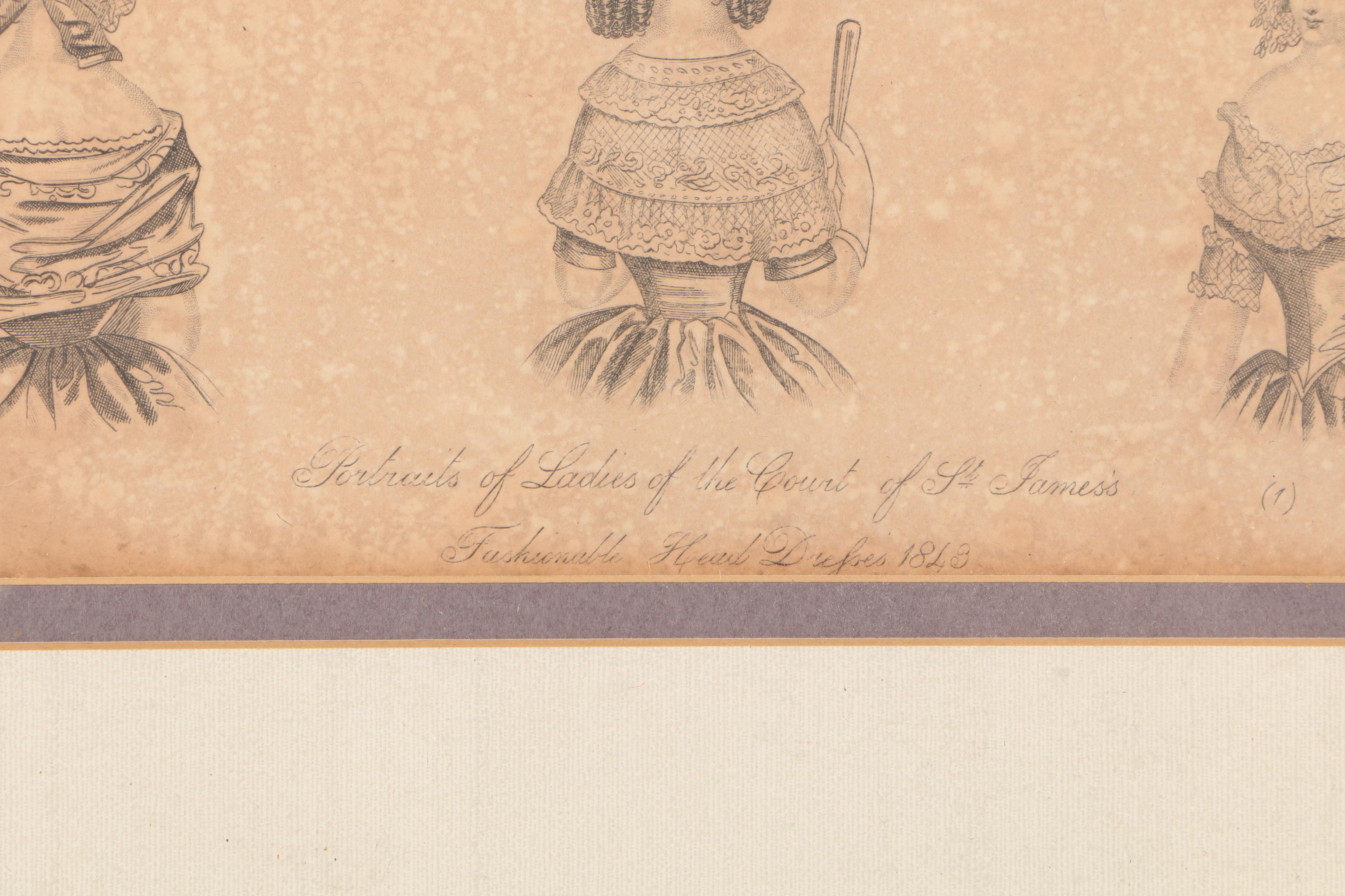 19th Century Wood Engravings of Fashion Illustrations