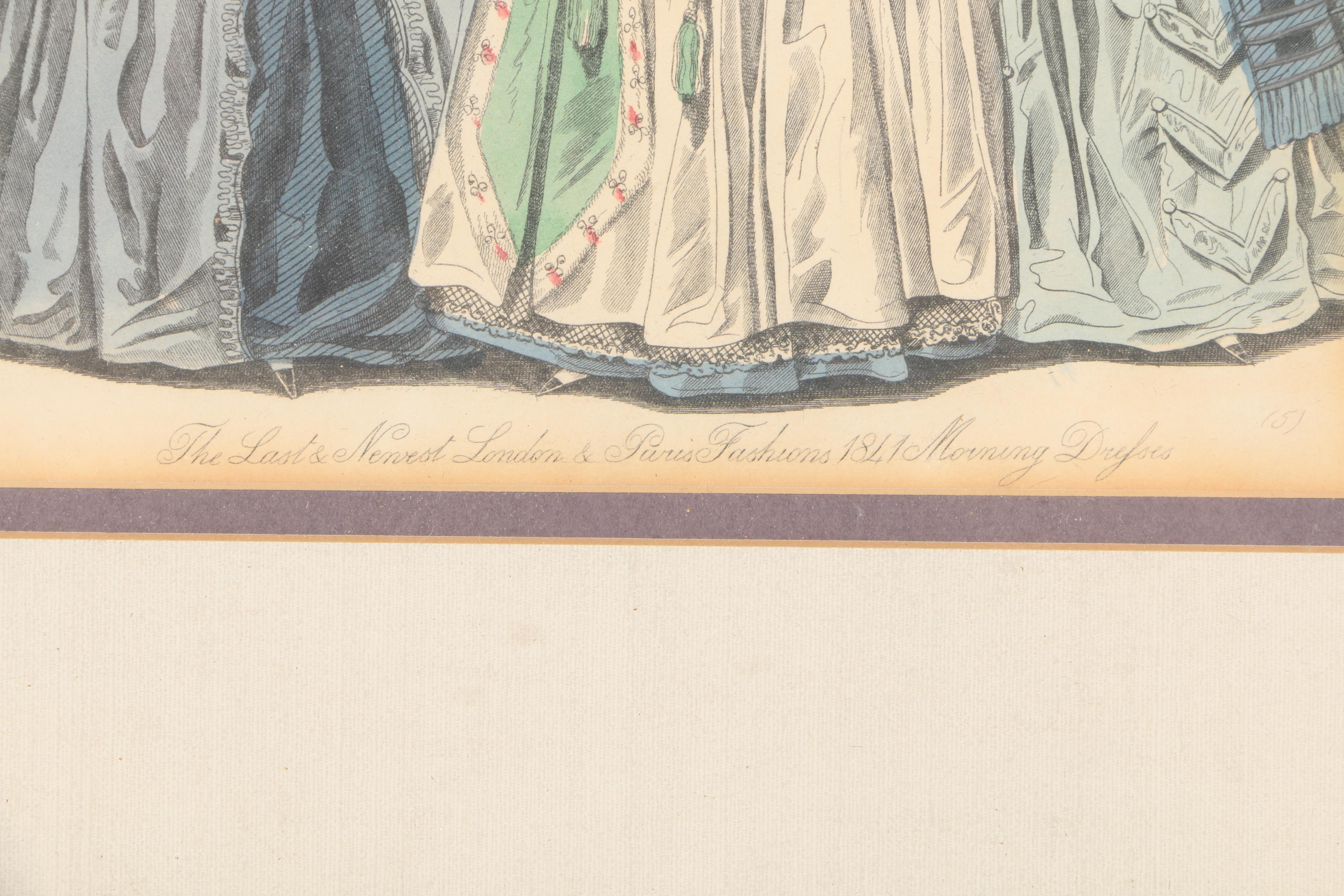 19th Century Wood Engravings of Fashion Illustrations