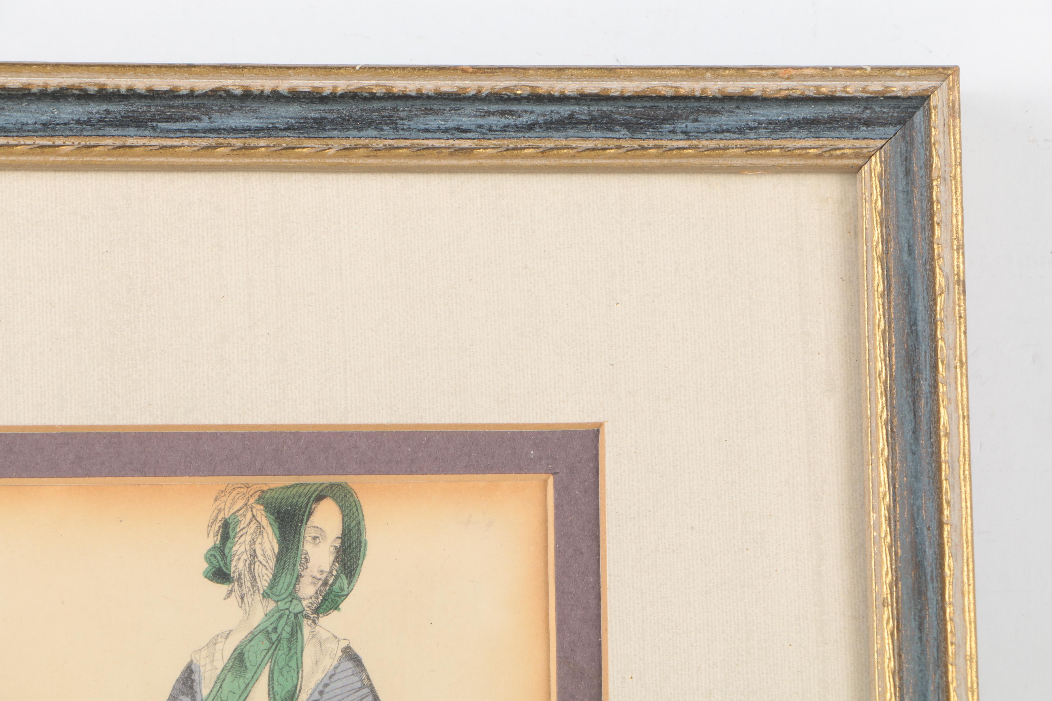 19th Century Wood Engravings of Fashion Illustrations