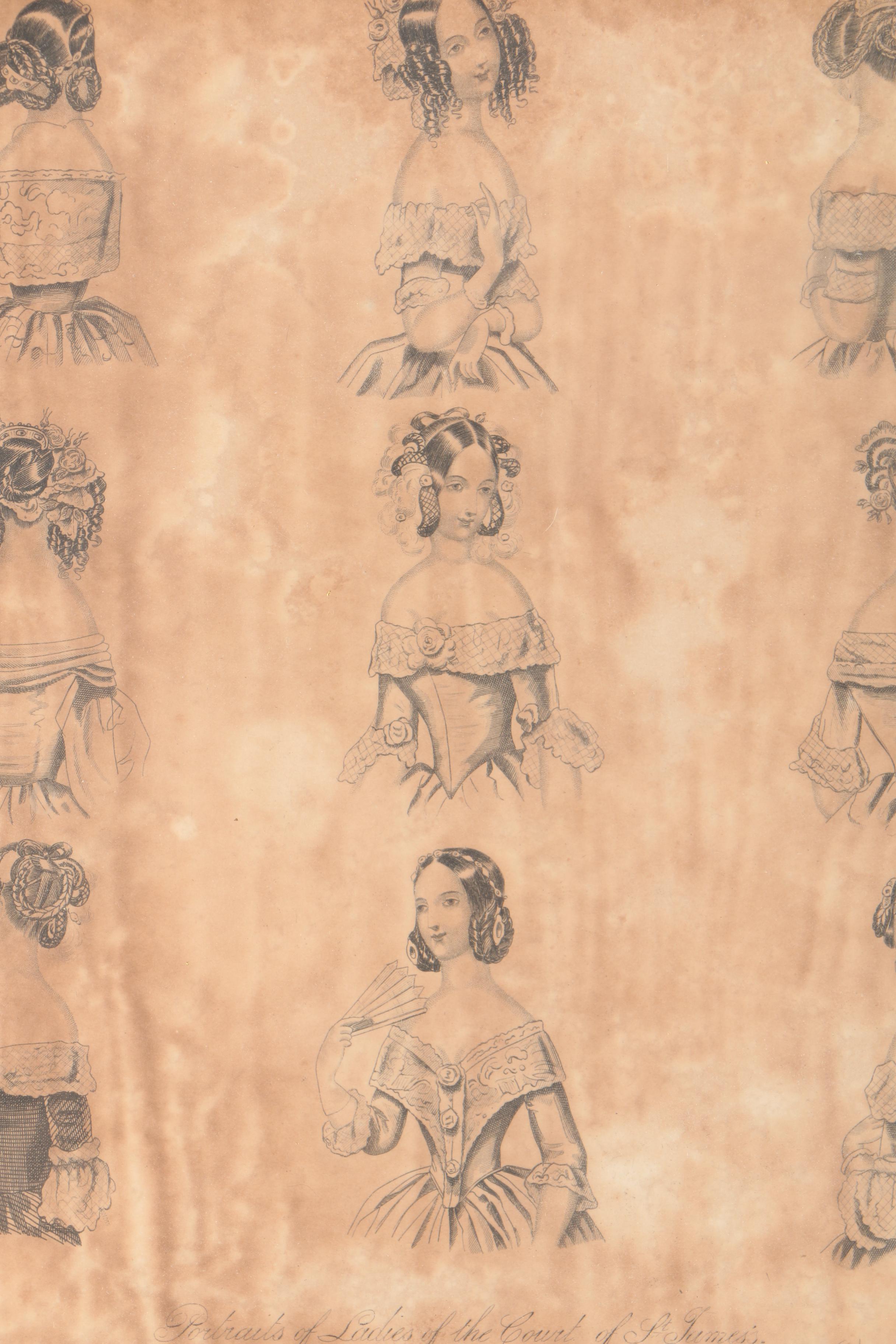 19th Century Wood Engravings of Fashion Illustrations