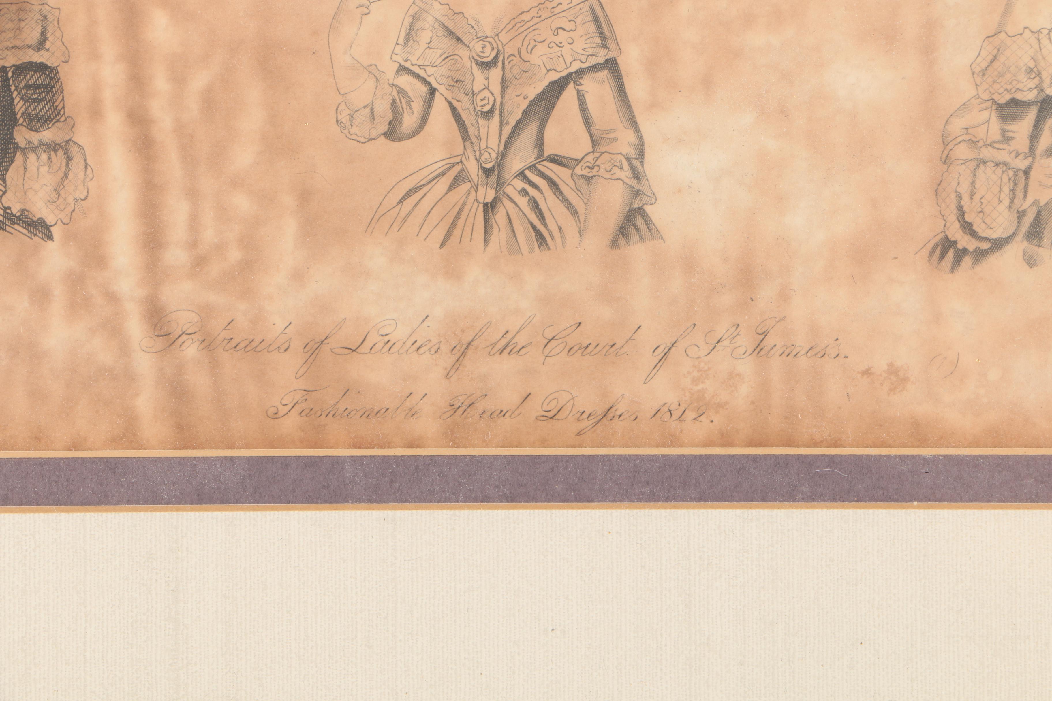 19th Century Wood Engravings of Fashion Illustrations