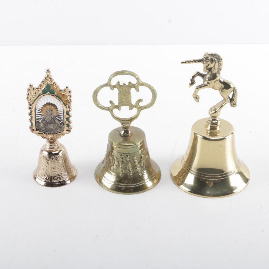 Collection of Decorative Brass Bells