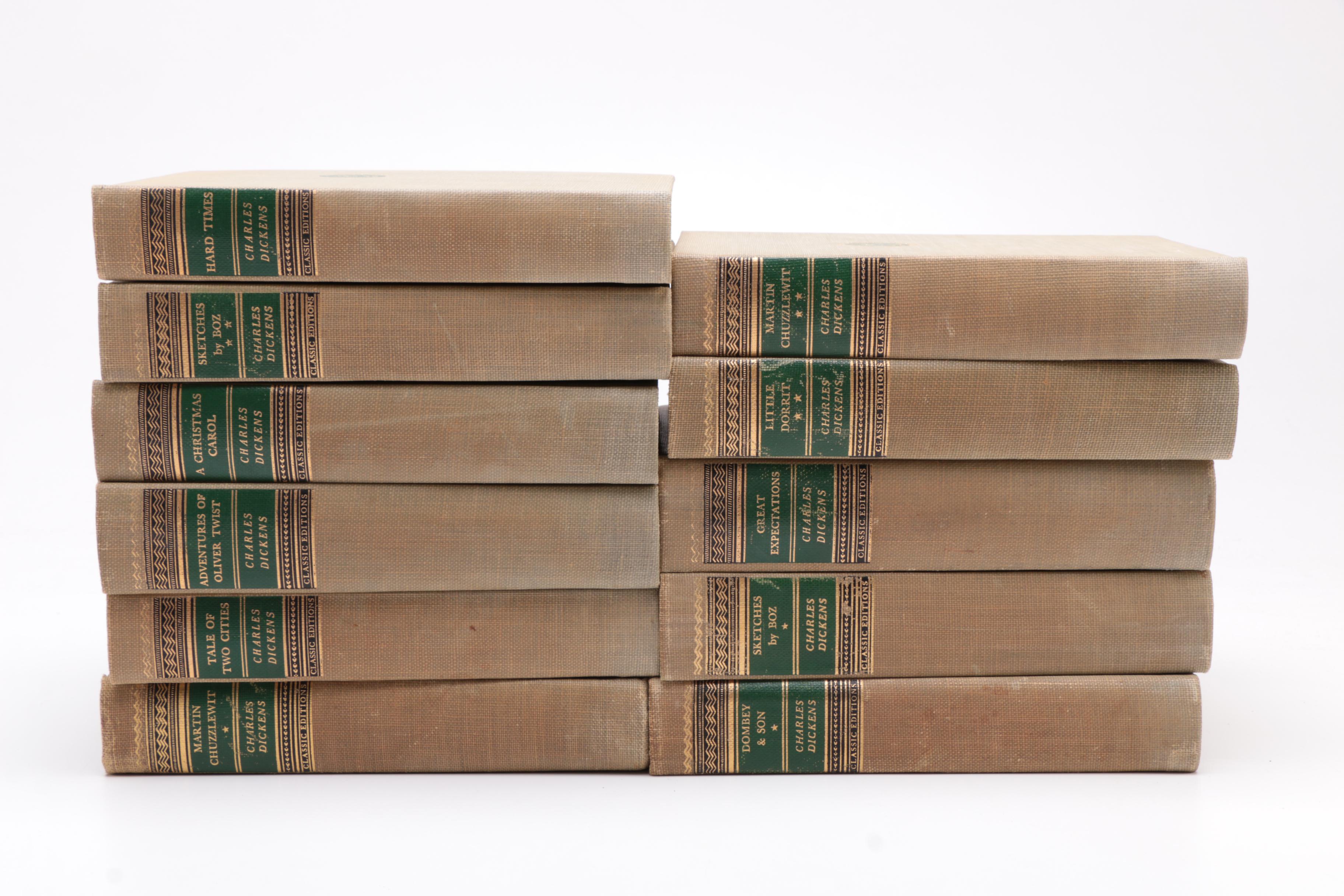 Vintage Walter J. Black Classic Editions of Charles Dickens Novels