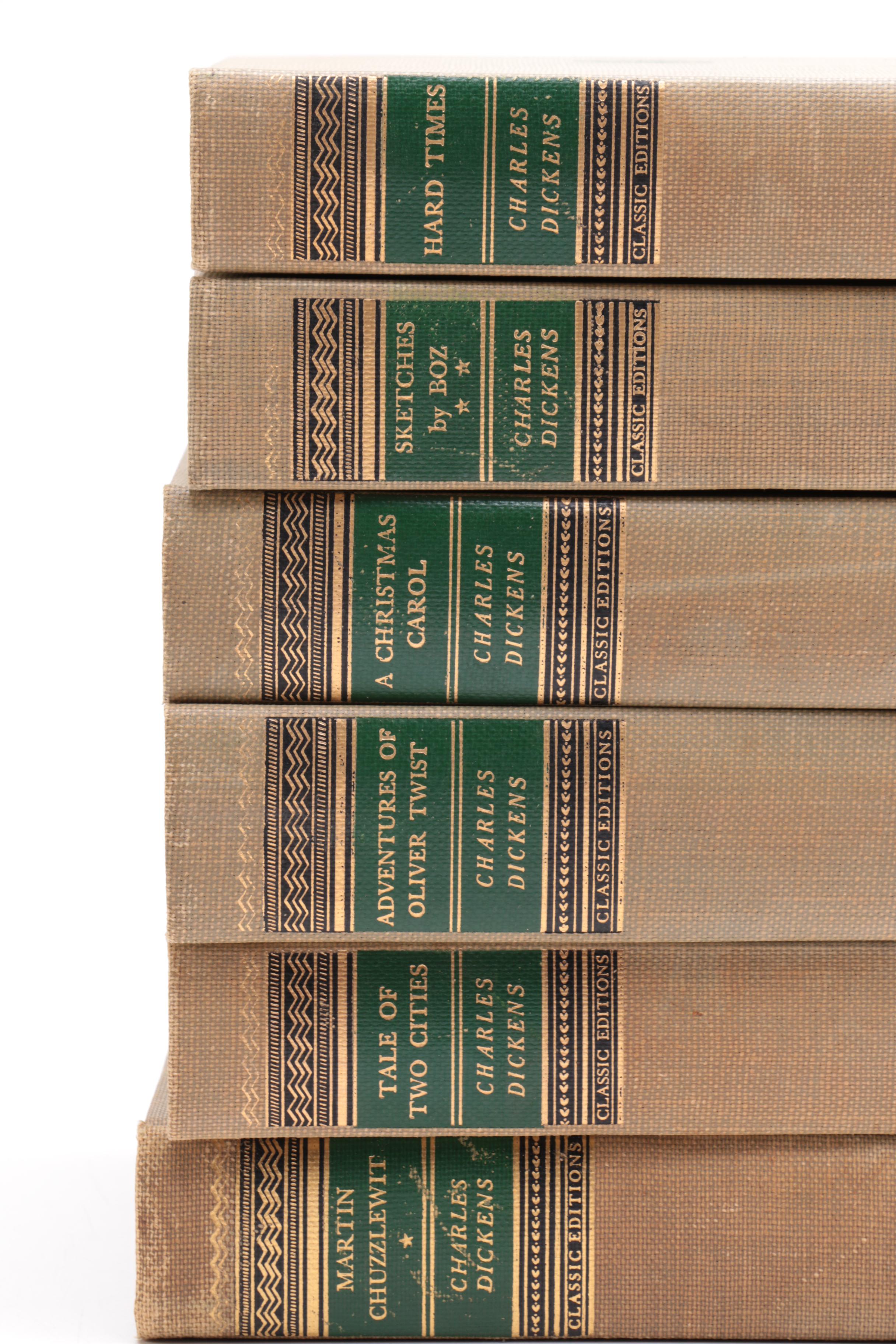 Vintage Walter J. Black Classic Editions of Charles Dickens Novels