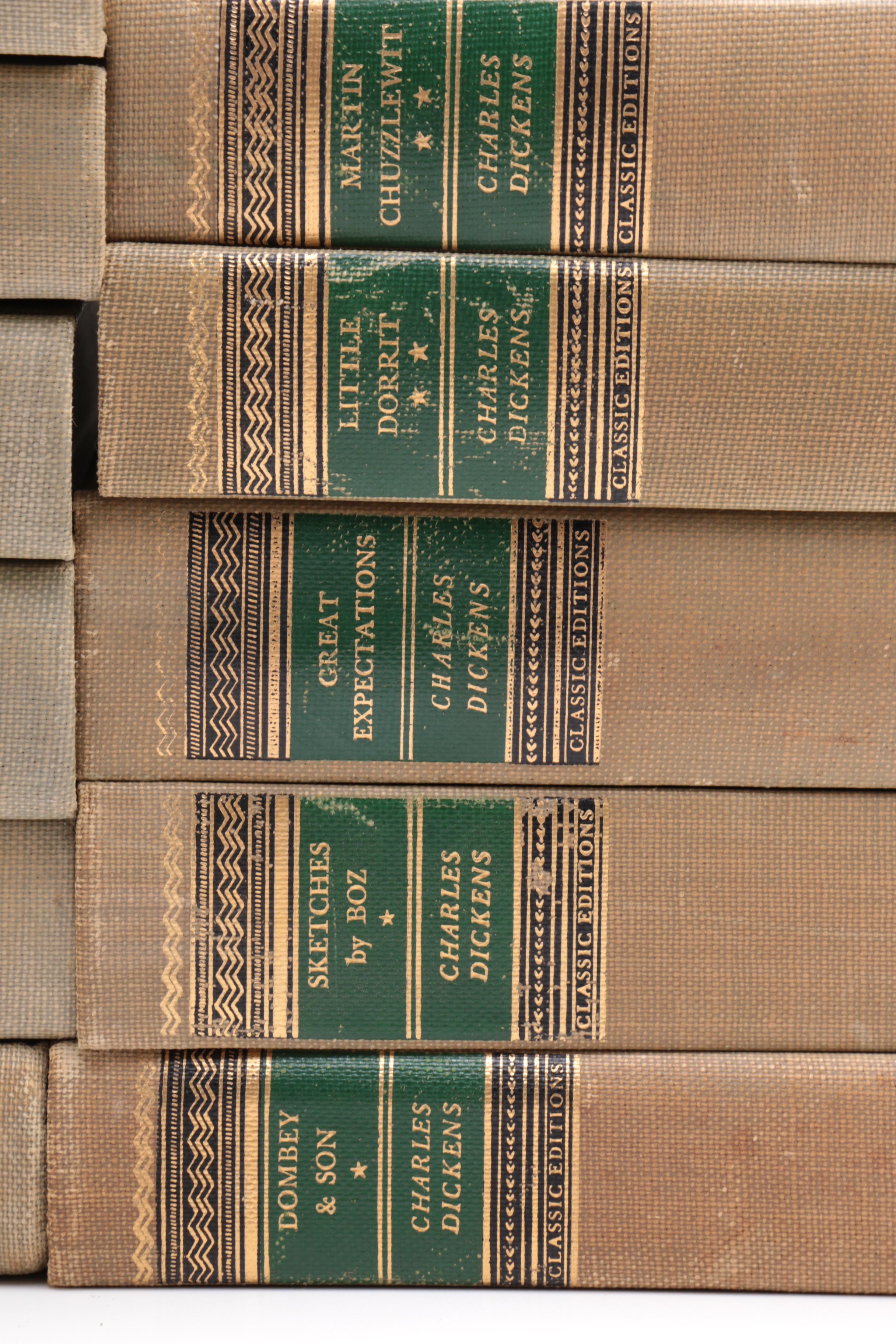 Vintage Walter J. Black Classic Editions of Charles Dickens Novels