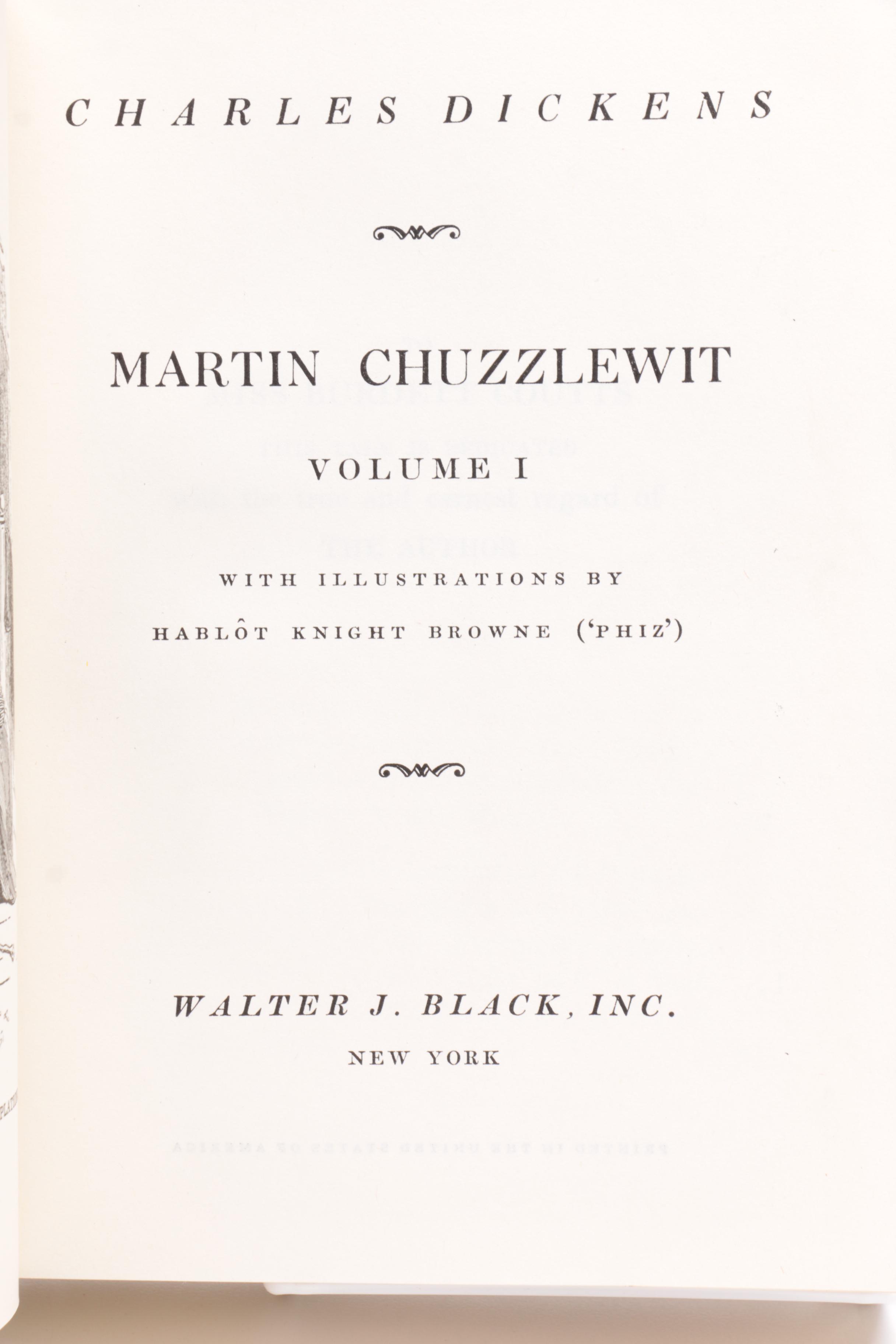 Vintage Walter J. Black Classic Editions of Charles Dickens Novels