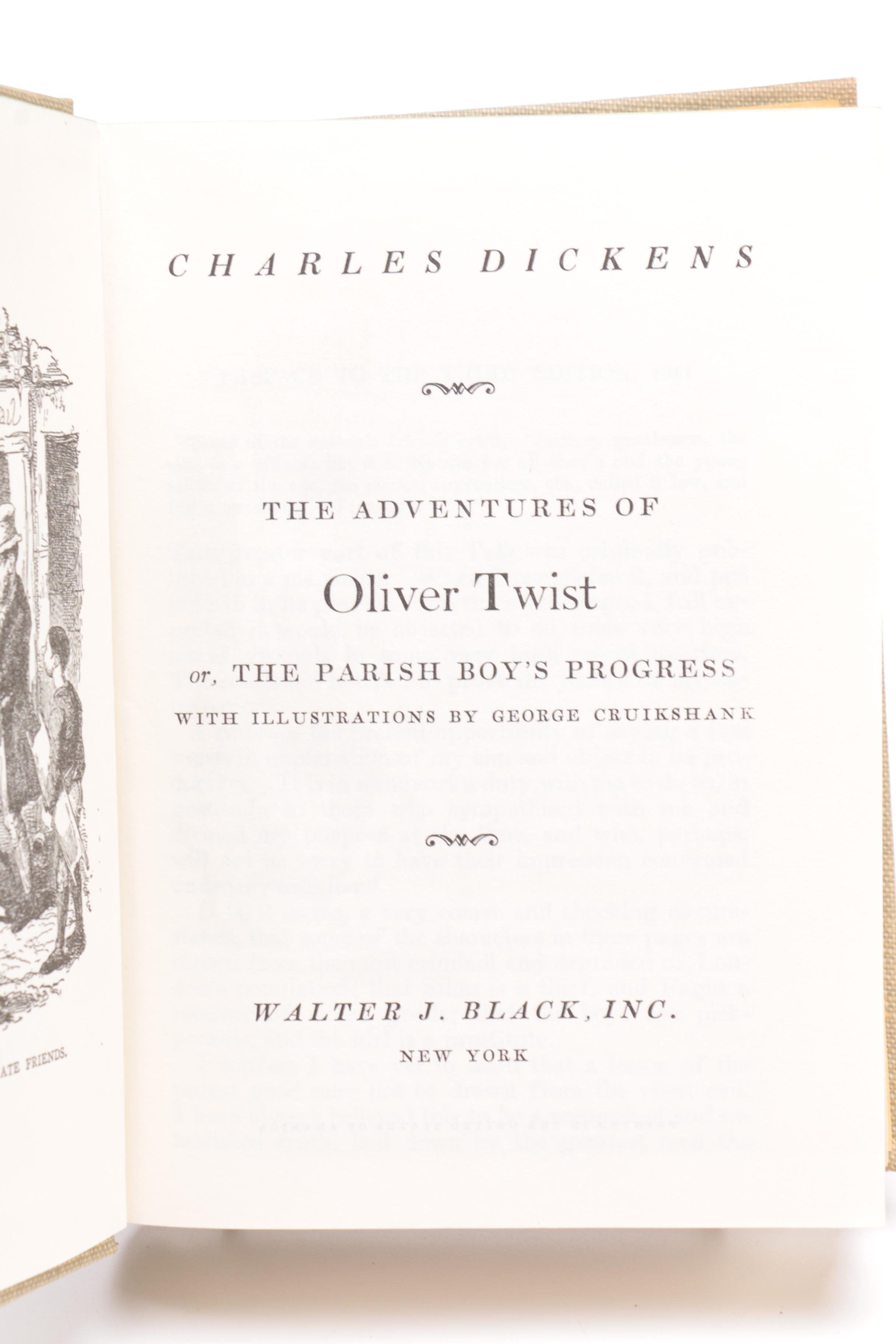 Vintage Walter J. Black Classic Editions of Charles Dickens Novels