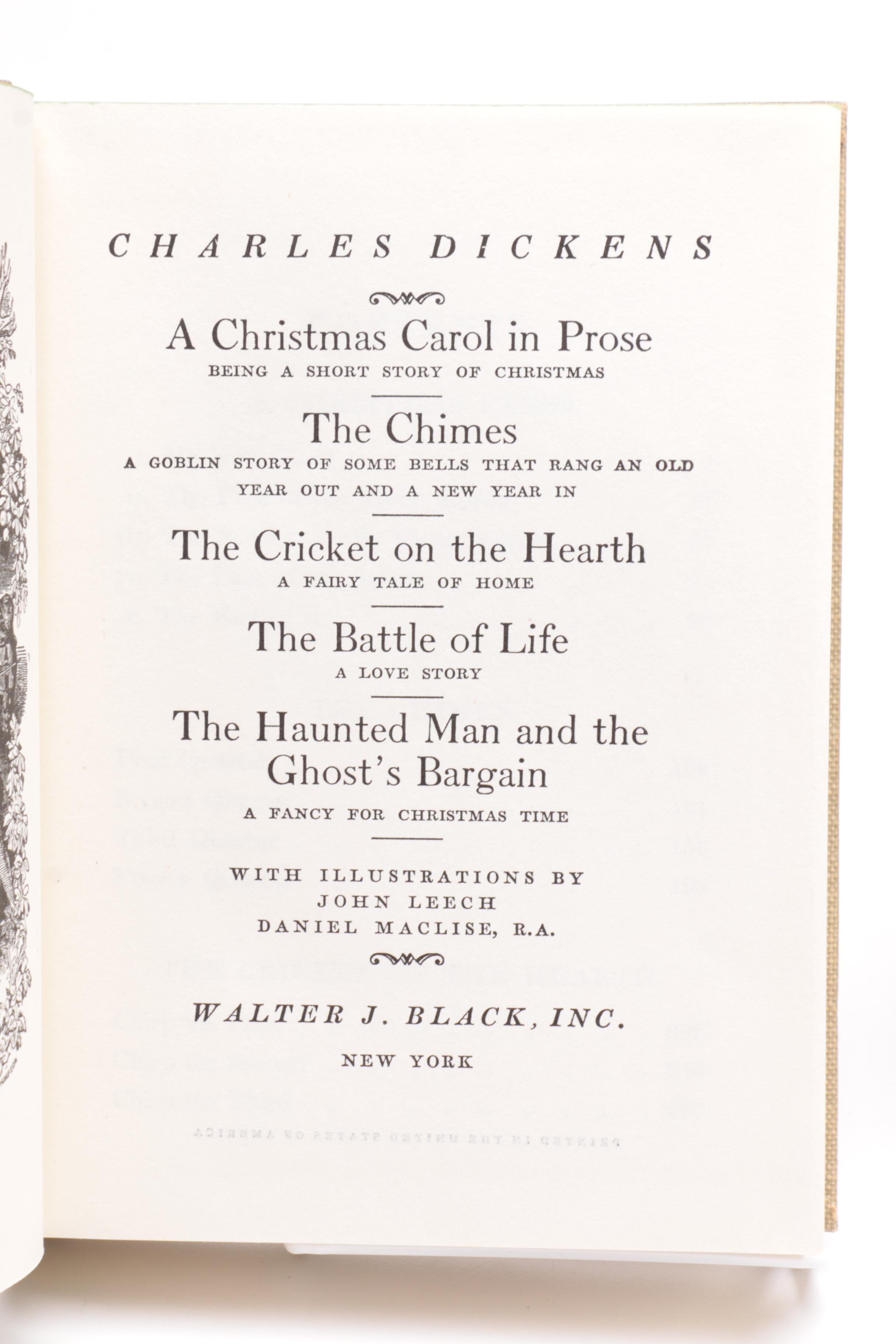 Vintage Walter J. Black Classic Editions of Charles Dickens Novels