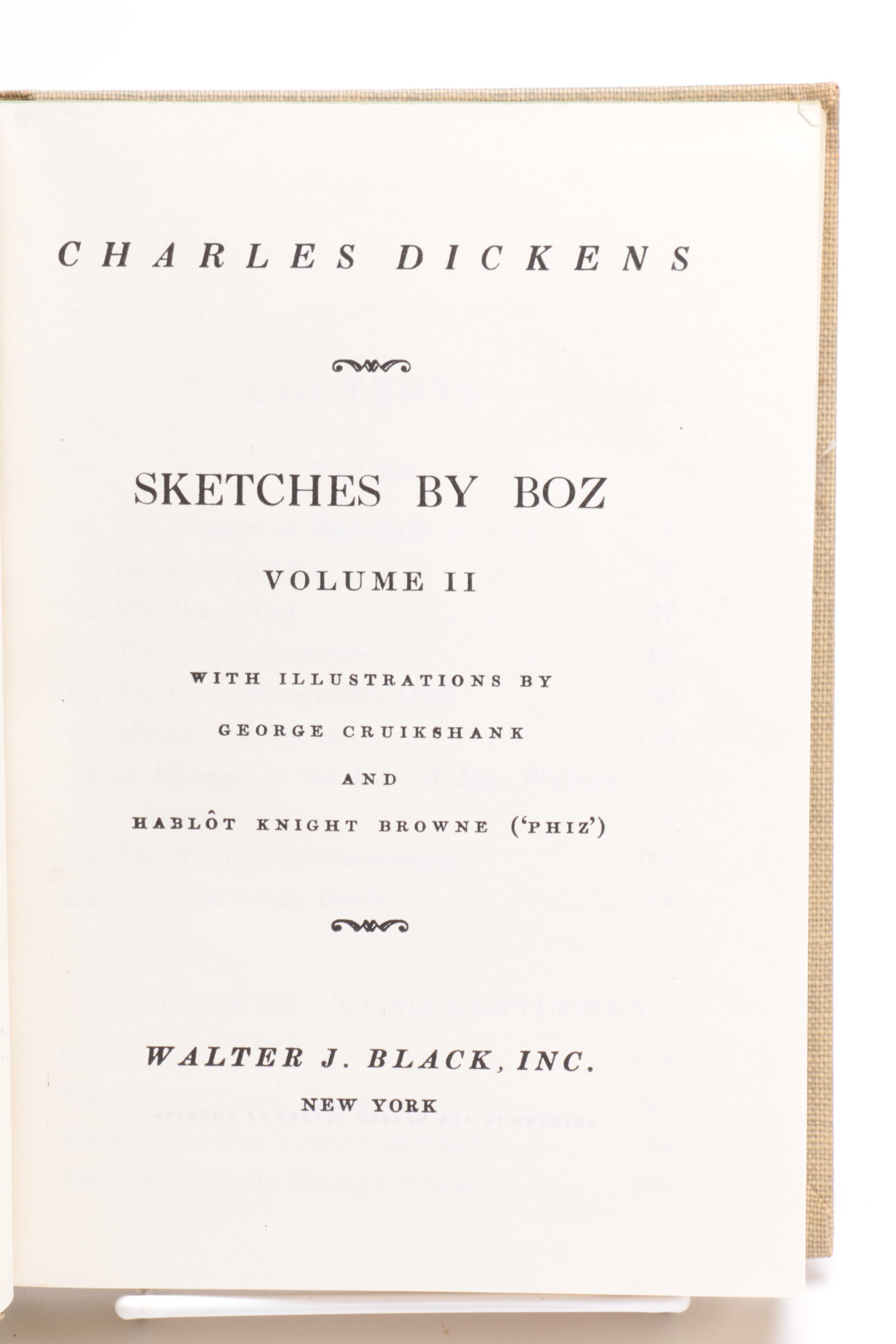 Vintage Walter J. Black Classic Editions of Charles Dickens Novels